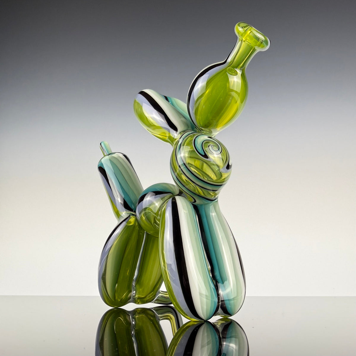 "Seafoam Social Club" "Full Size" Recycling Balloon Dog by Blitzkriega
