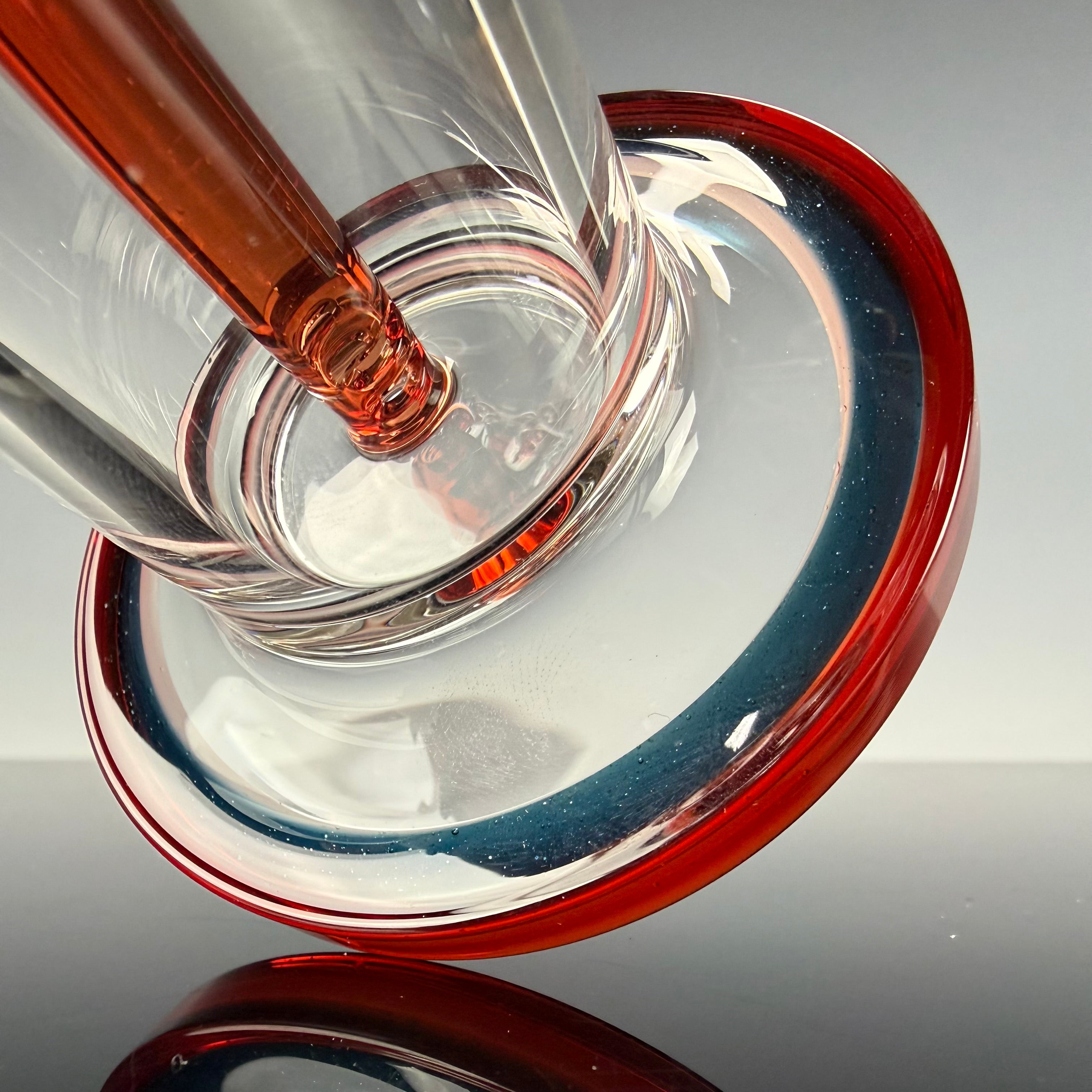 Single Mini Macro (Colored Foot & Mouthpiece) by Toro Glass