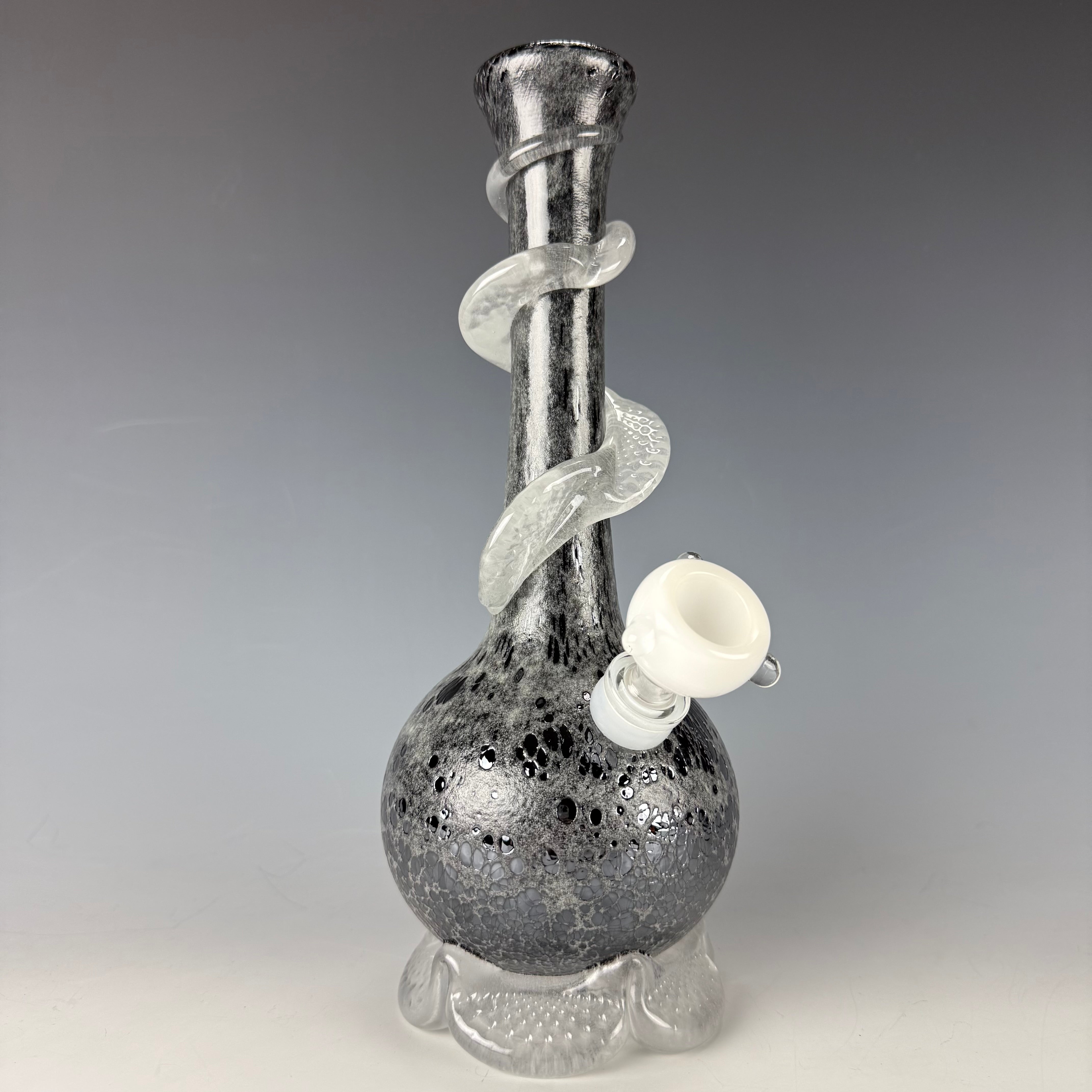 Glow In The Dark Waterpipe by Noble Glass