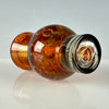 Amber "DNA" Bubble/Spinner Cap by Mothership Glass