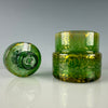 Green Spinner Cap & Jar Set by Mothership Glass