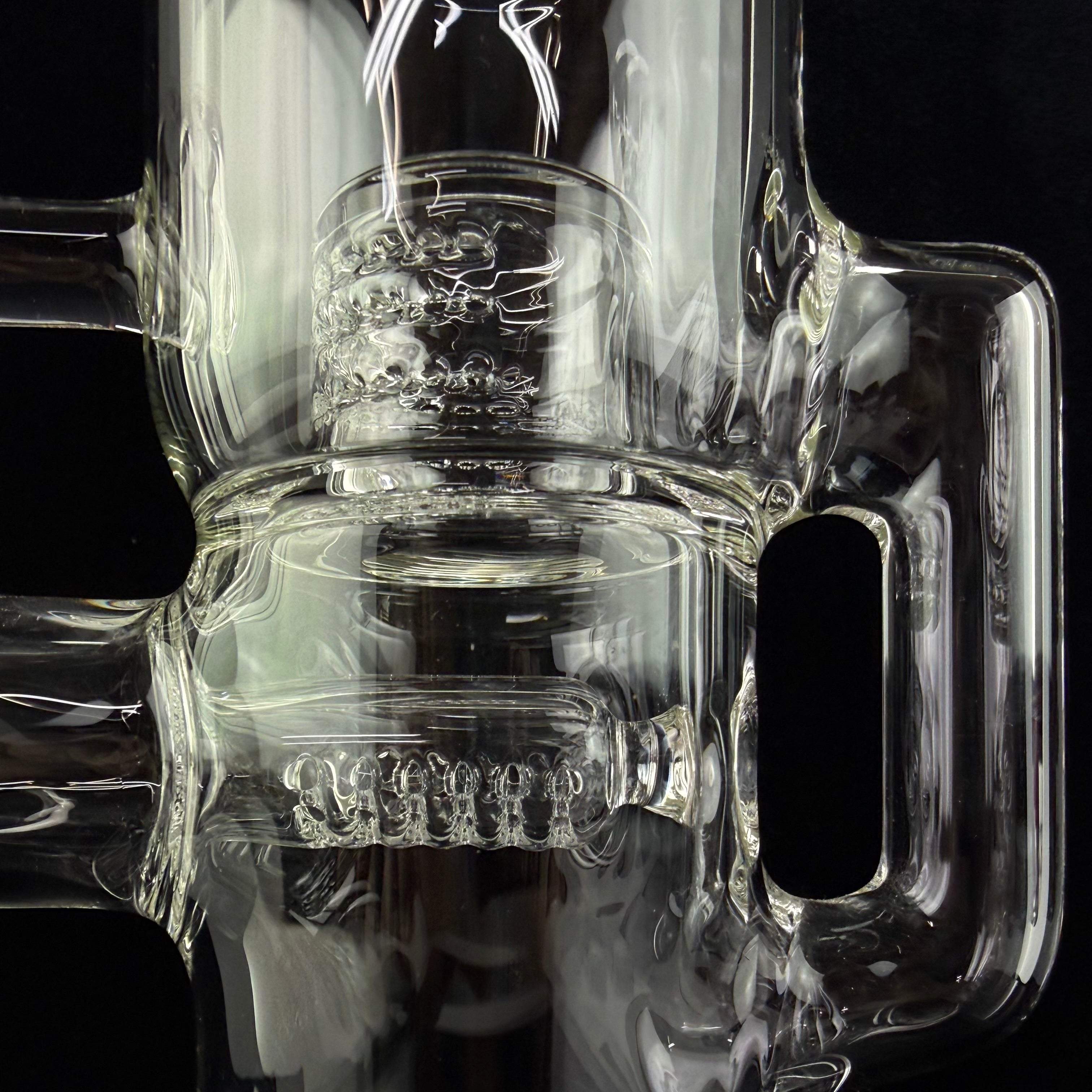 Capcycler - Stemline 16mm 6 Cut DownGrid to Front Facing GridCap + Splash Guard by Sovereignty Glass