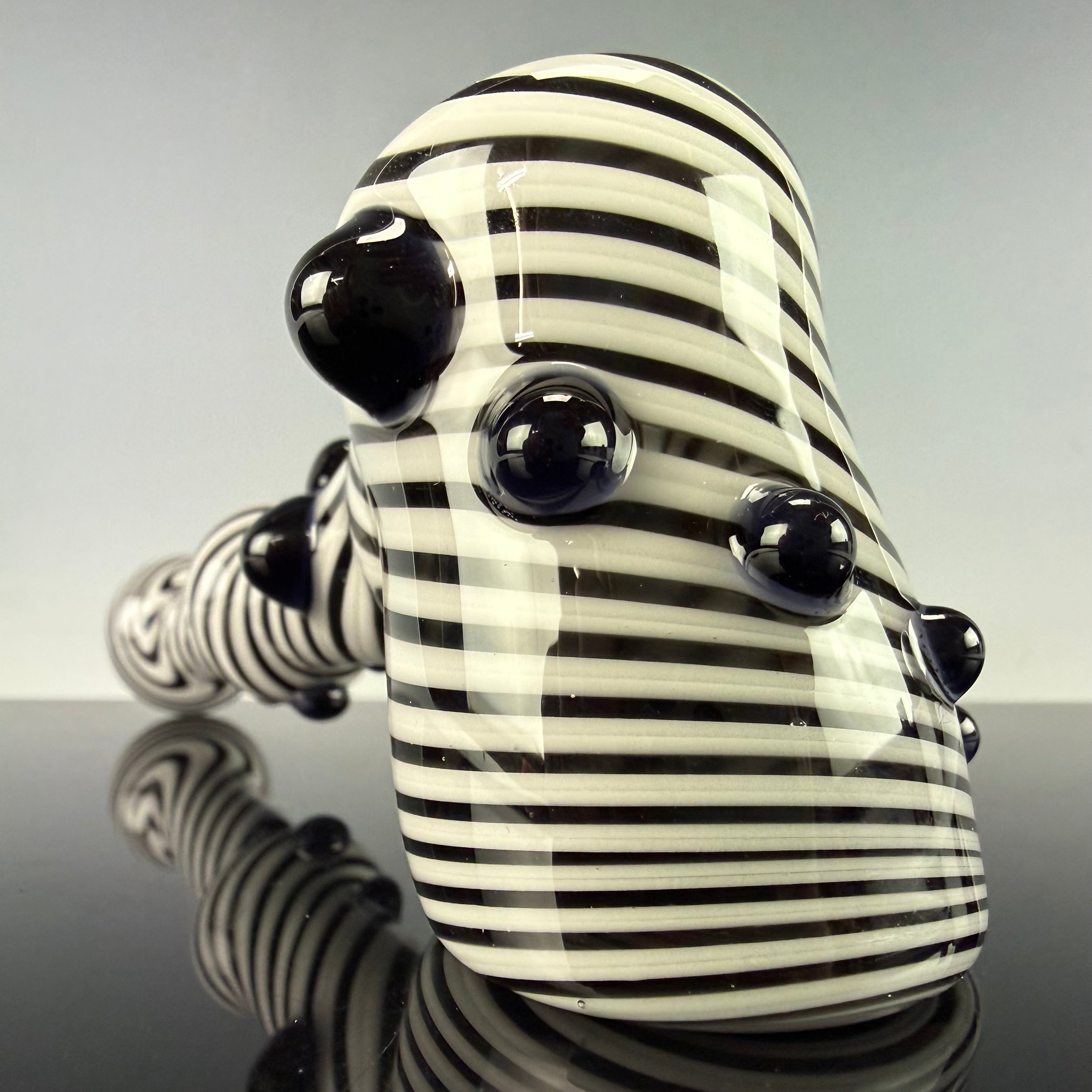 Black & White Lineworked Hammer by Carsten Carlile
