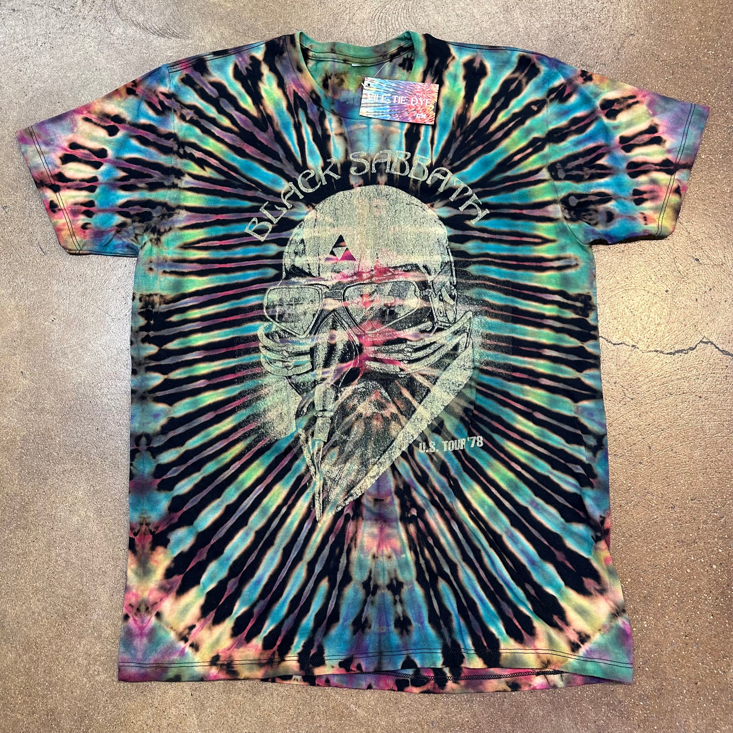 "Black Sabbath" Tie Dye by Vile Tie Dyes