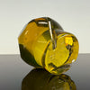 "Citrine" (UV Reactive) *Faceted* Glass Marble Spinner Cap by One Trick Pony
