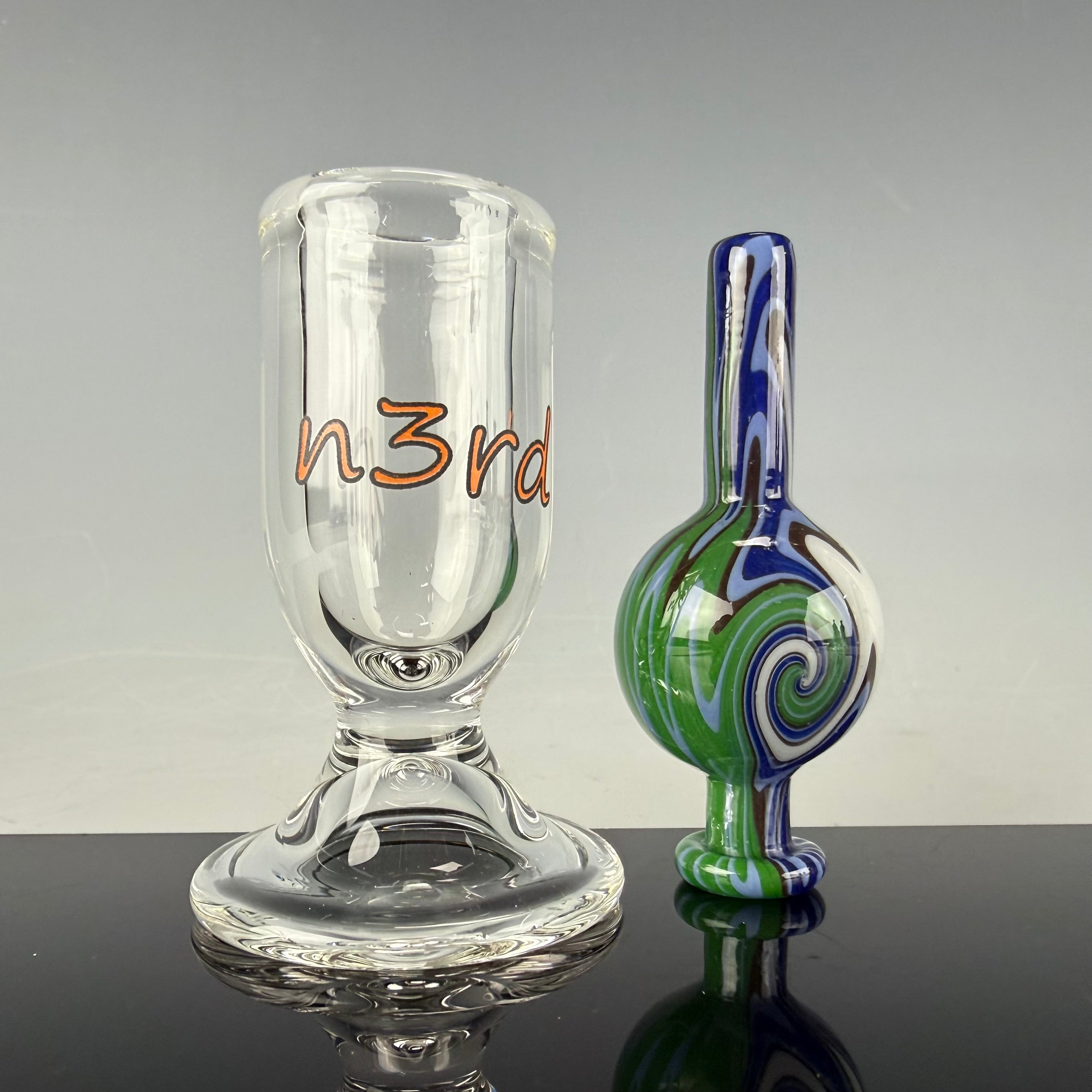 Wig Wag Bubble Cap W/ Stand by N3rd Glass