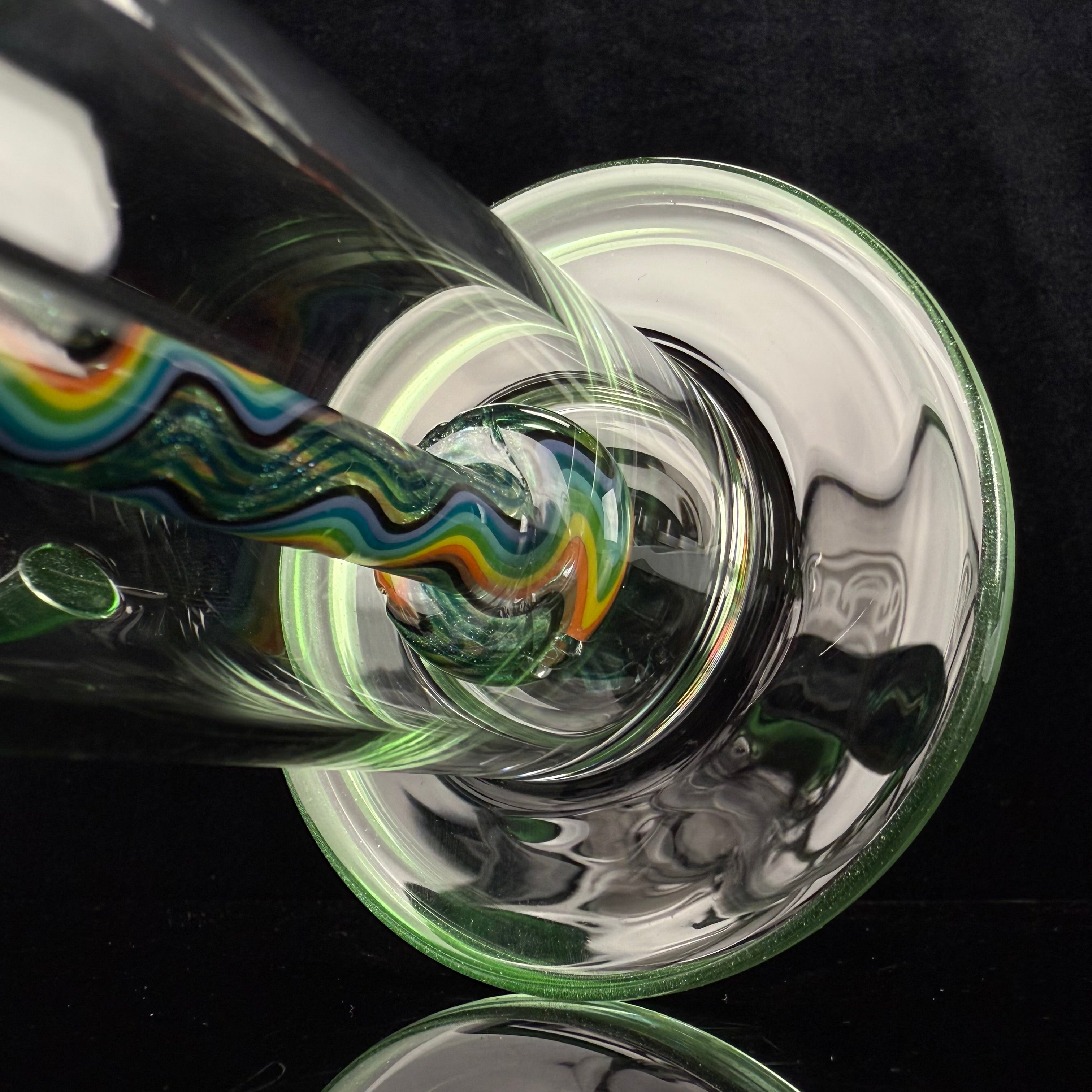 "Green Stardust" Wig Wag Showerhead Rig by OJ Flame