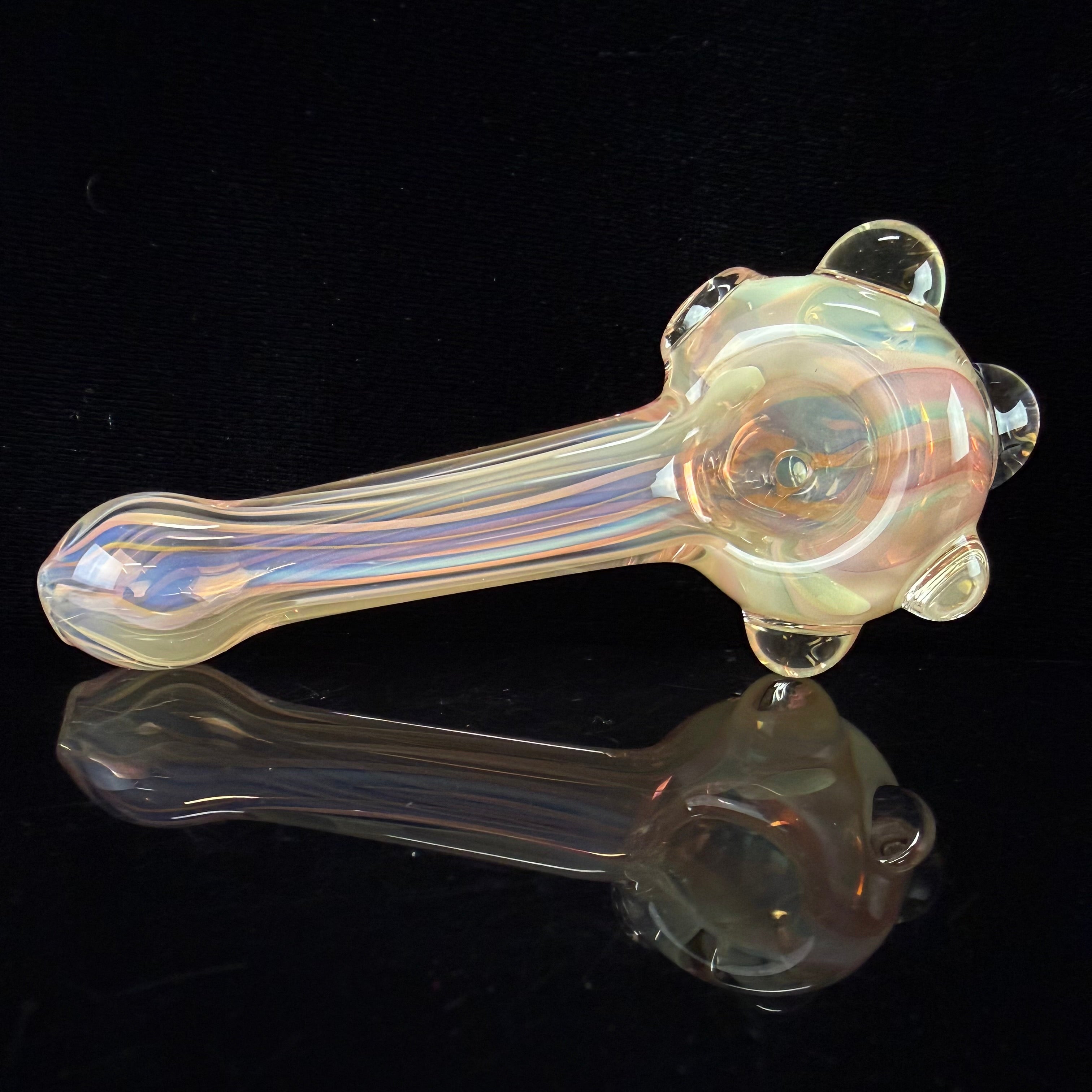 Mini Gold & Silver Fumed Handpipe by Carsten Carlile
