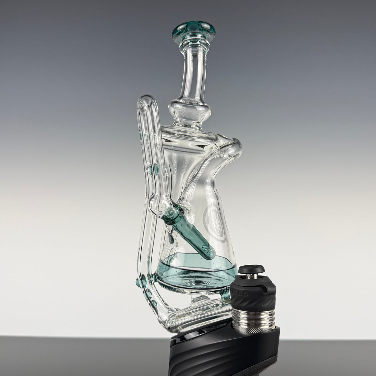"Ultramarine" Recycler Puffco Top by OJ Flame