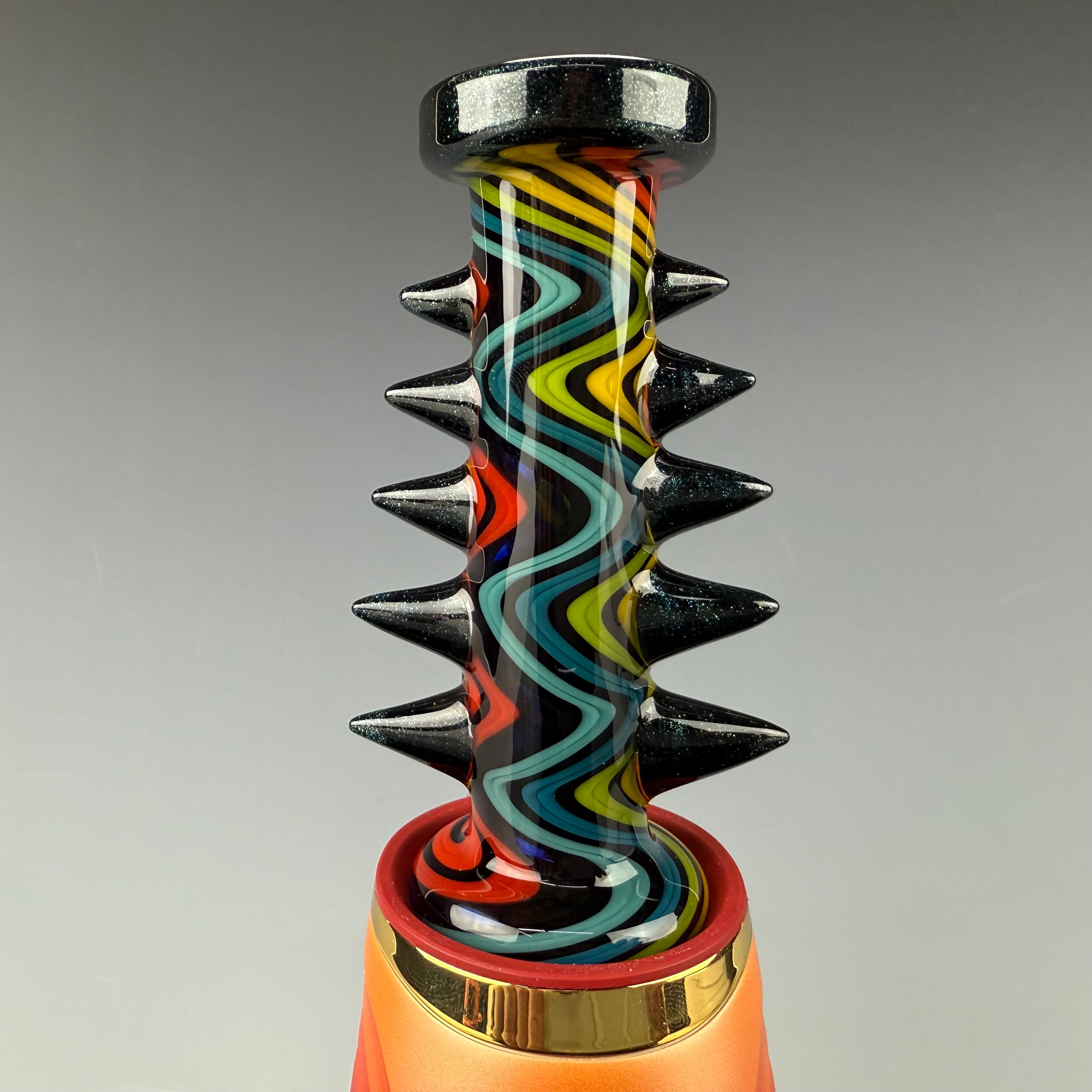 "Multicolor Wig Wag" Puffco Dry Top by Carsten Carlile