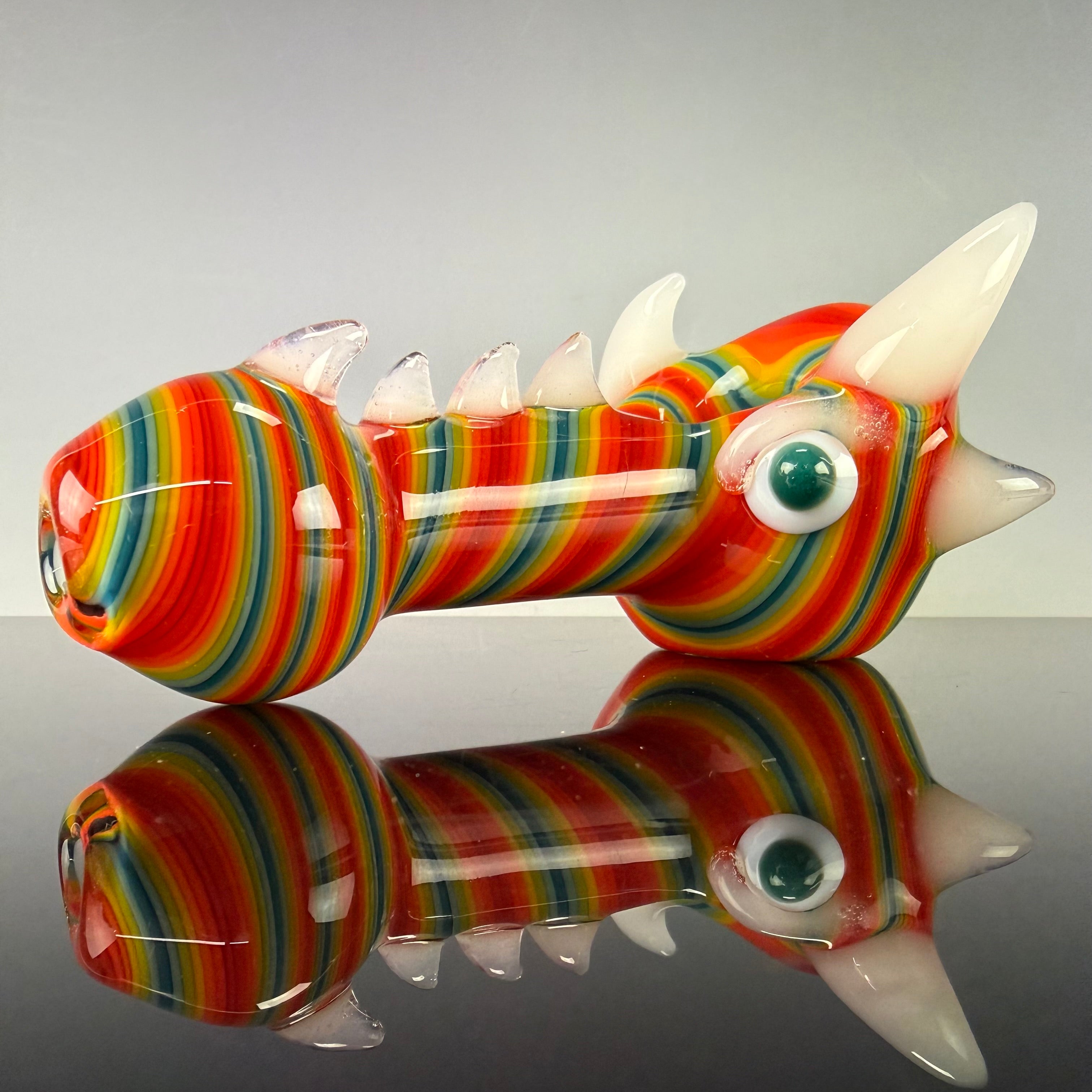 UV Reactive Multicolor Dragon Spoon by Carsten Carlile