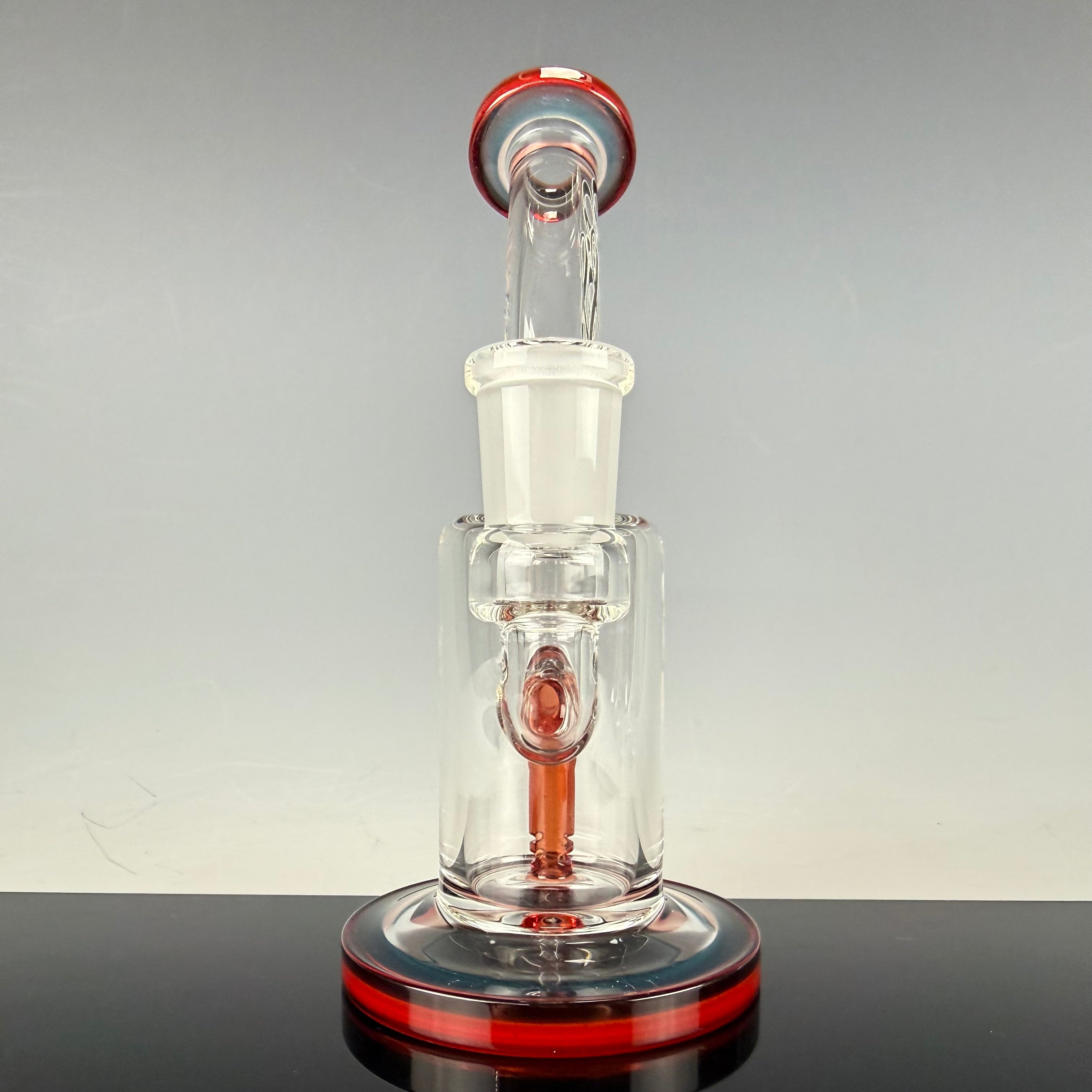 Single Mini Macro (Colored Foot & Mouthpiece) by Toro Glass