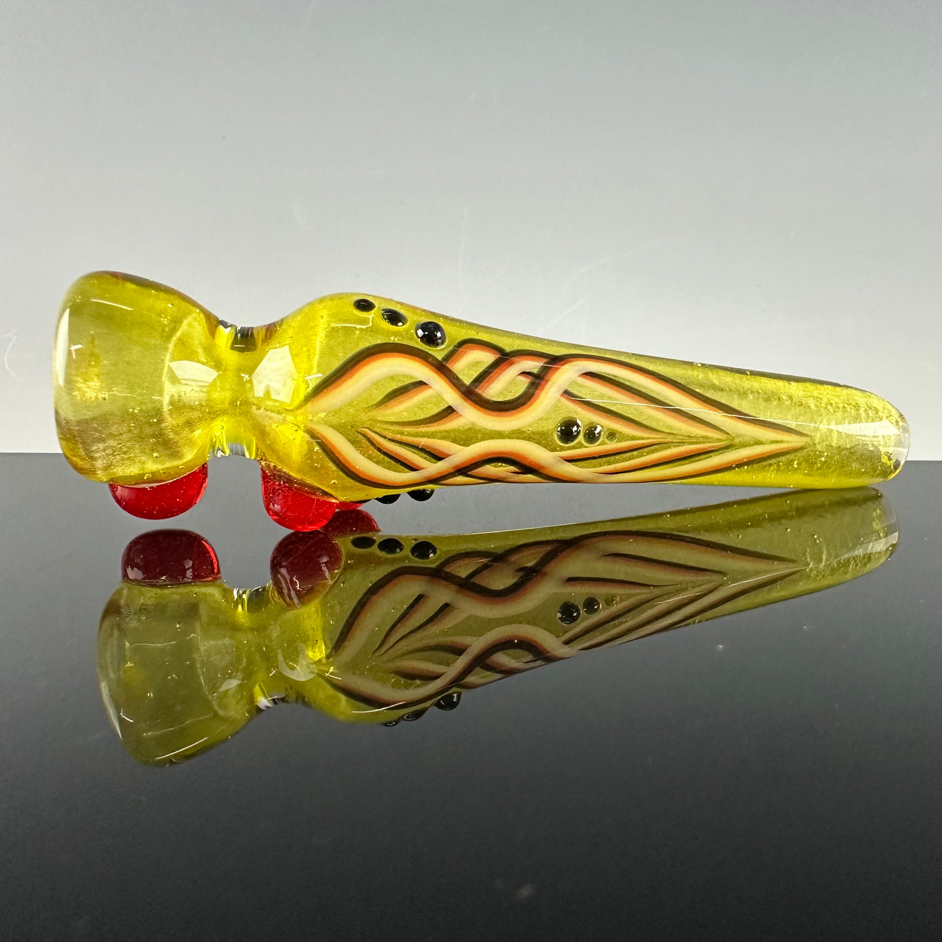 "Pineapple Satin" Pinstripe Onie by Blossom Glass