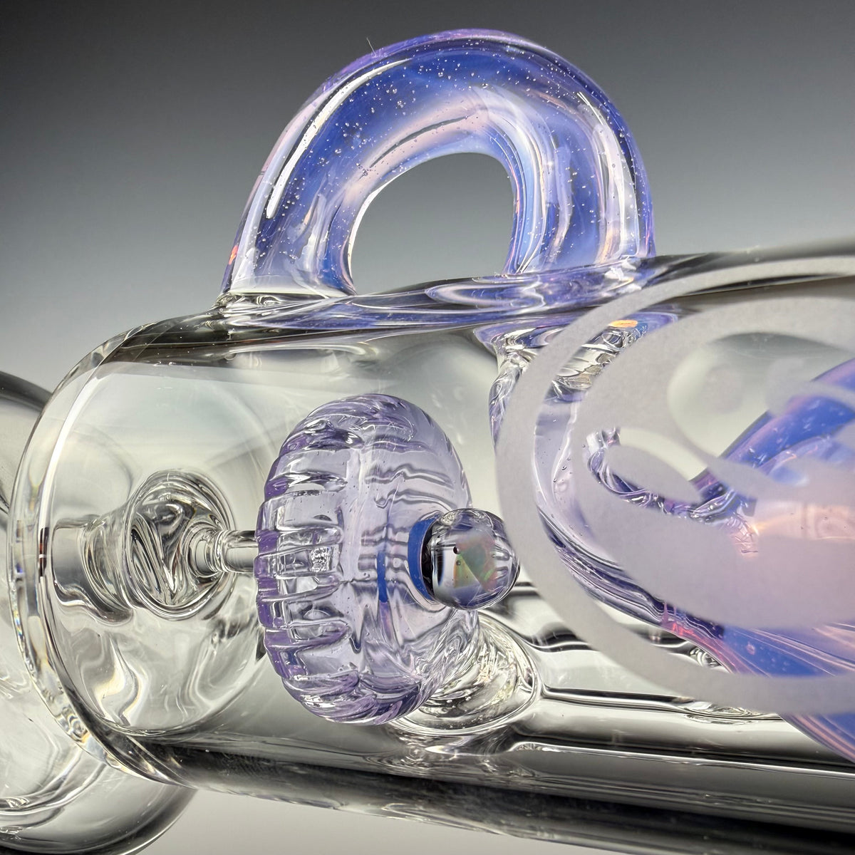 "Lucid" Opal Perc Incycler Puffco Top by OJ Flame