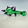 "Green Stardust" Spiked Handpipe by Carsten Carlile