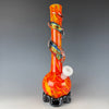 Medium Waterpipe W/ Dichroic Wrap by Noble Glass