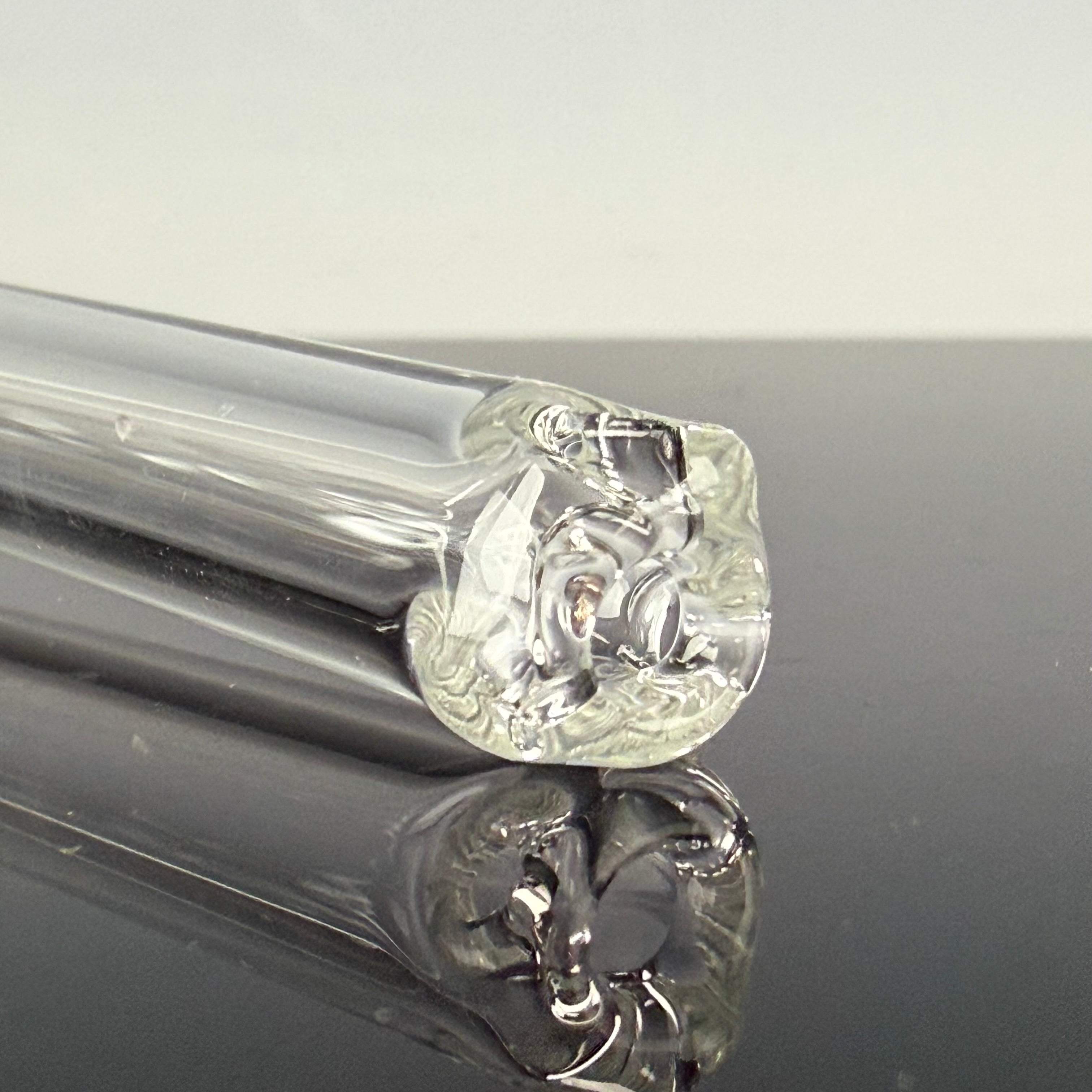 "Fire & Ice" Wig Wag Mini Tube by N3rd Glass