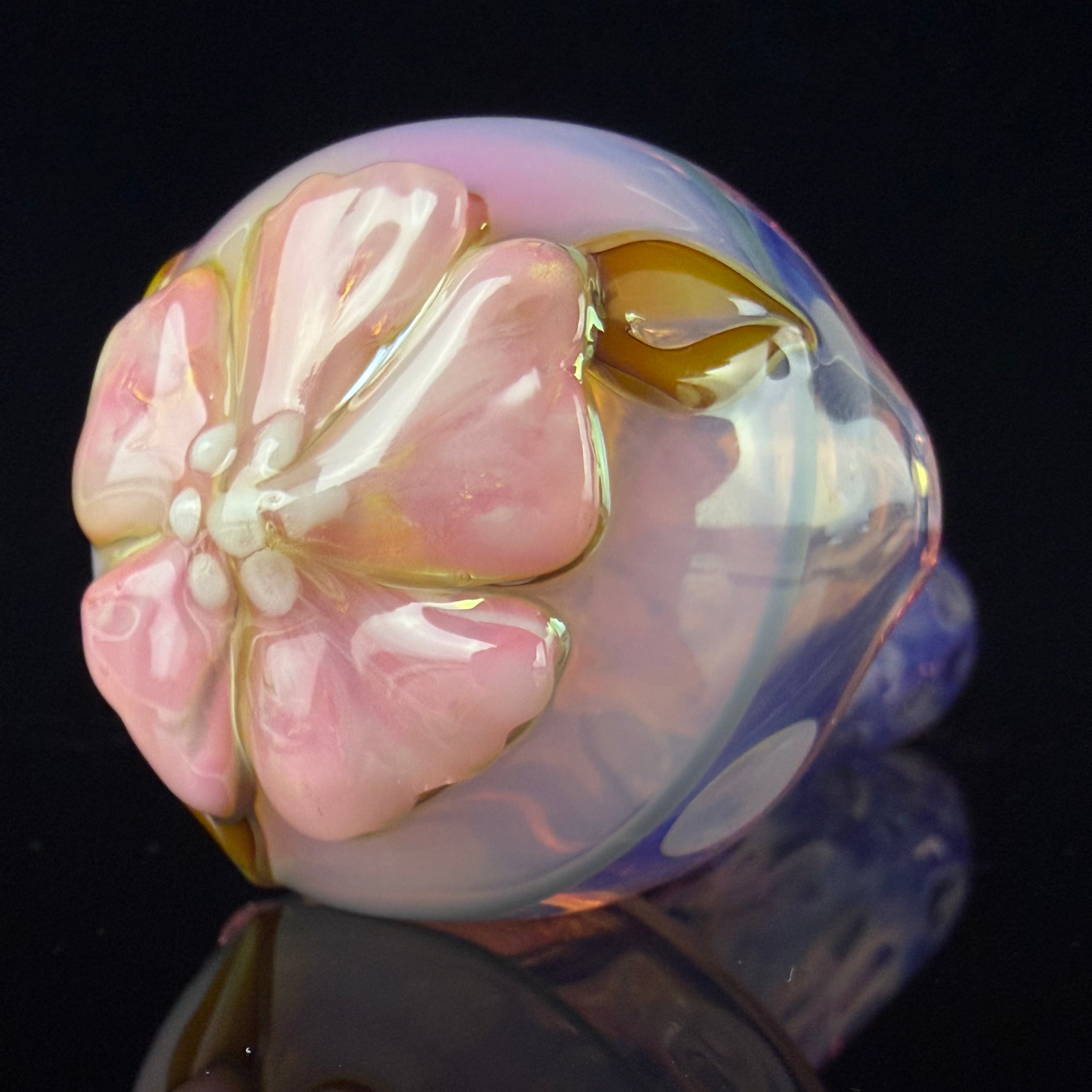 "Floral" Spoon #3 by Sarita Glass