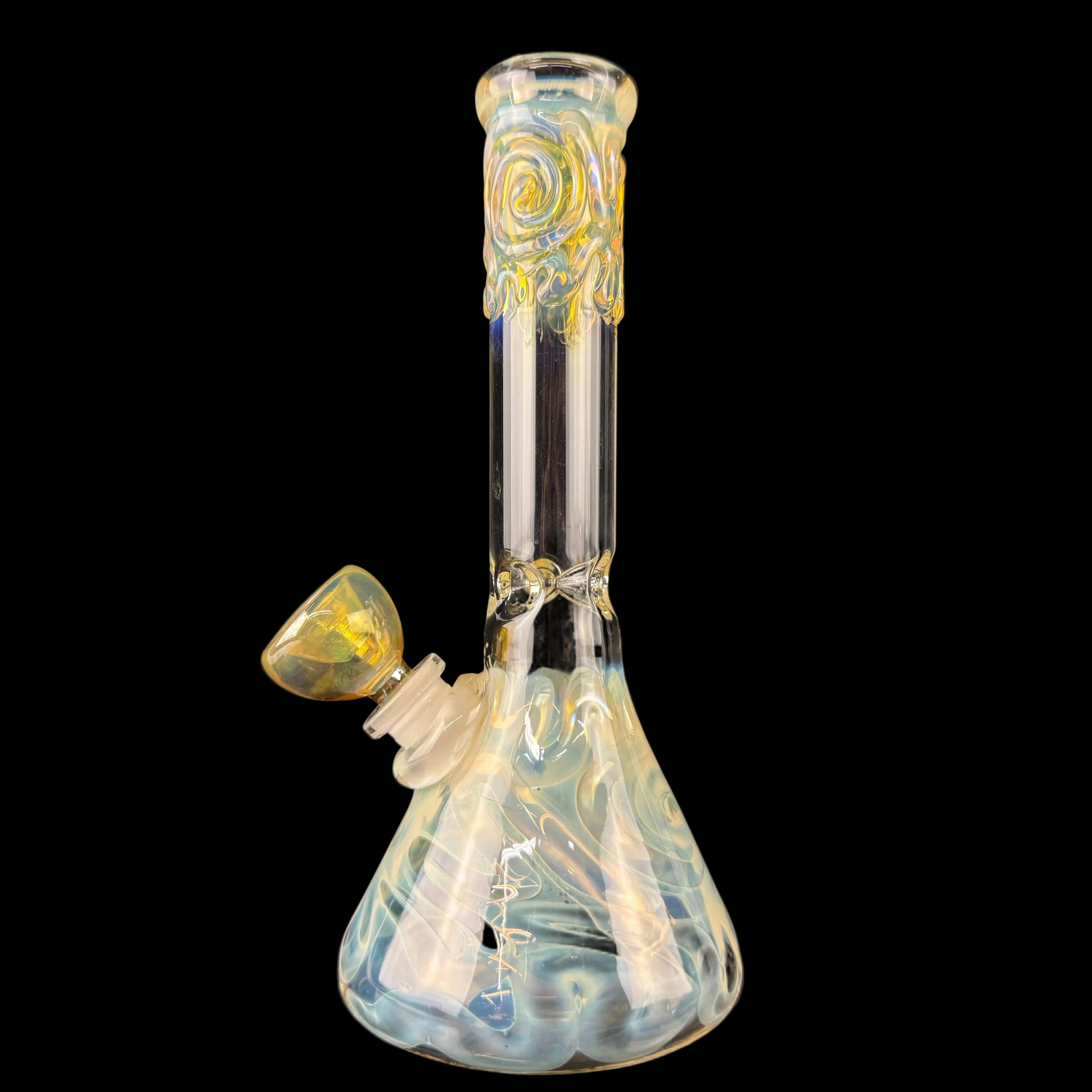 Fumed 32mm Beaker Waterpipe by Mary Jane's Glass