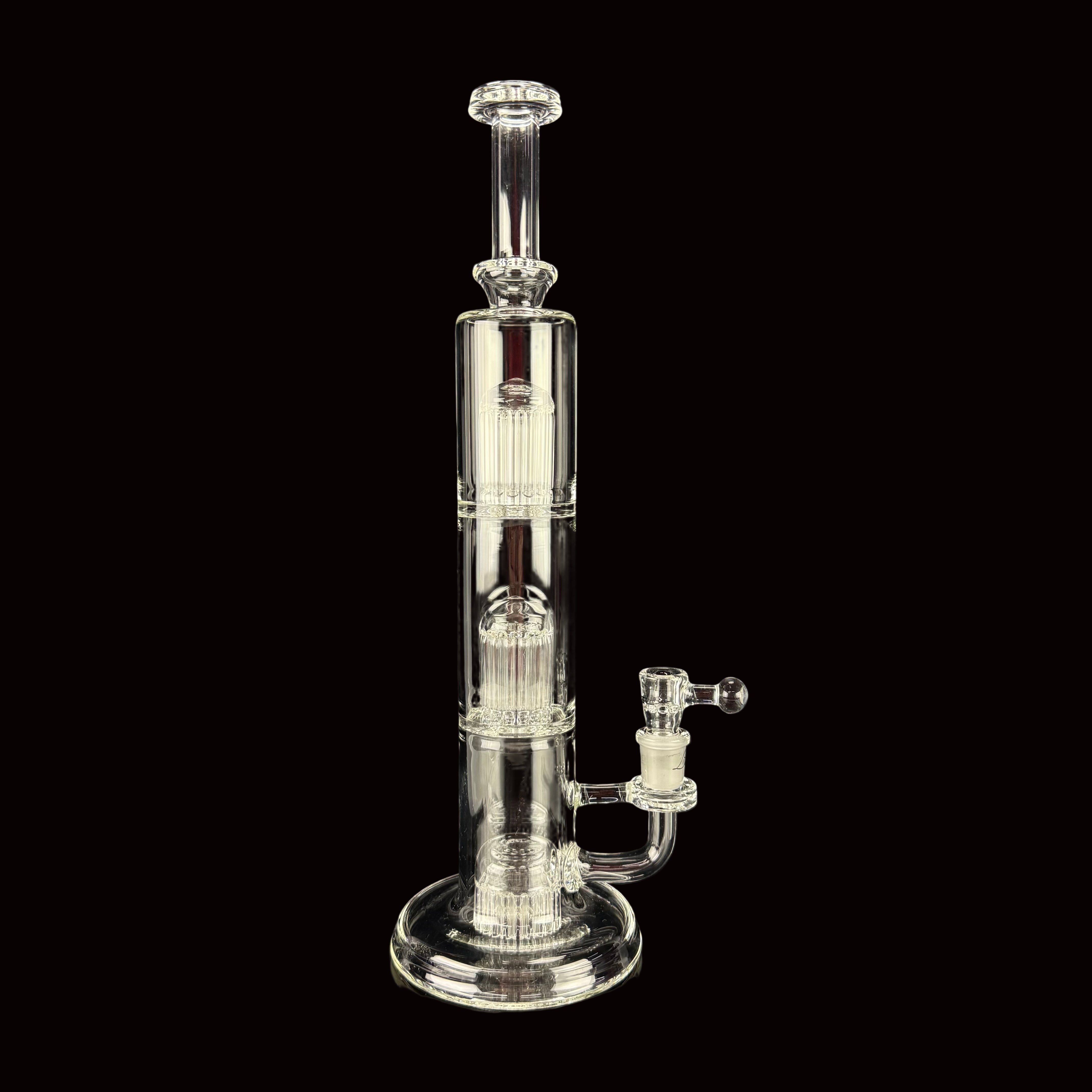 Triple Tree Perc V2 (14-14-20) Waterpipe by Leisure Glass