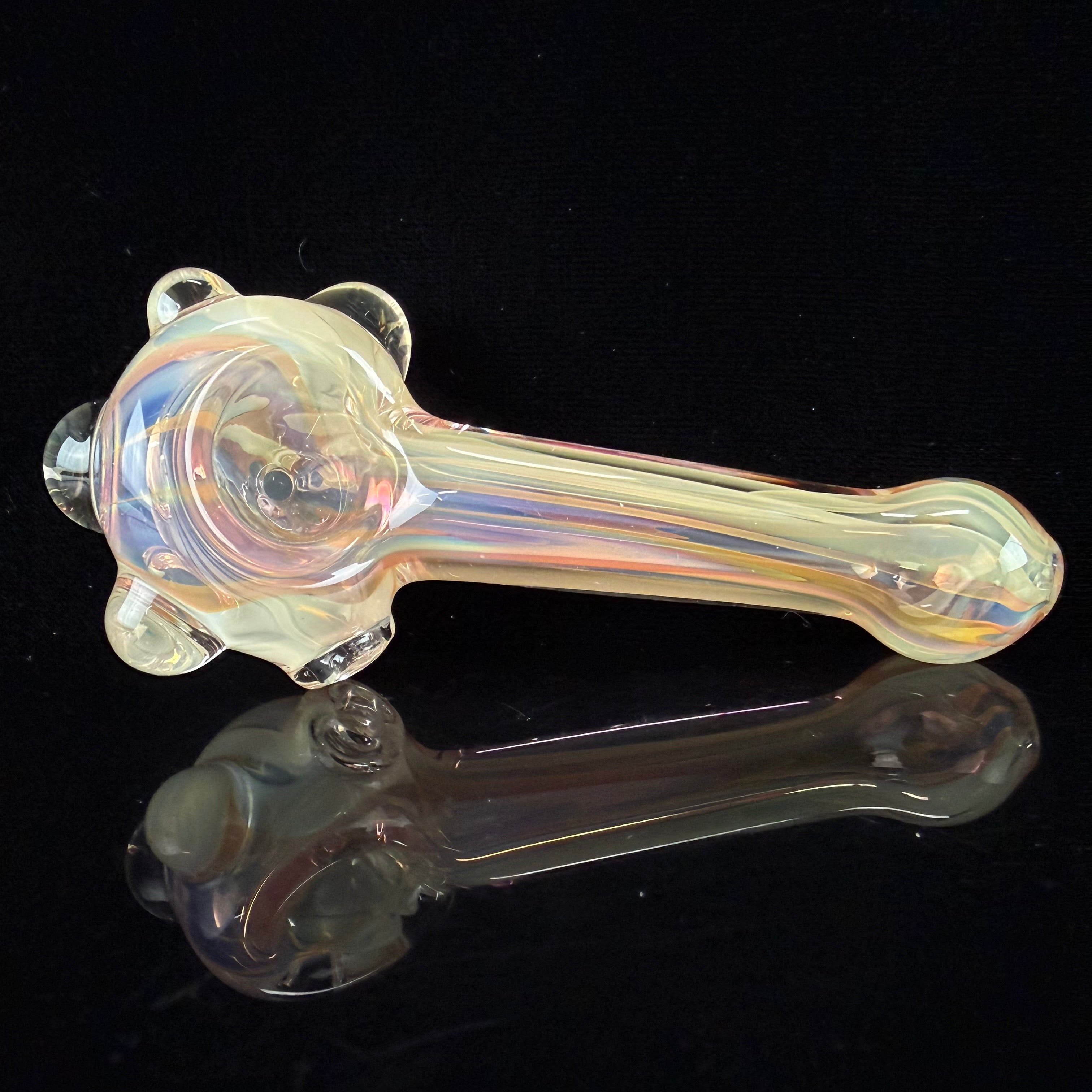 Mini Gold & Silver Fumed Handpipe by Carsten Carlile