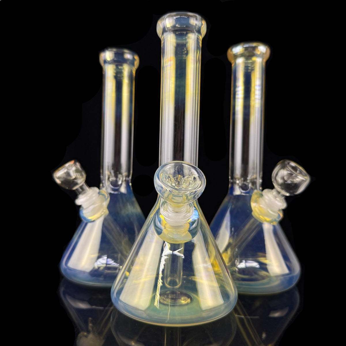 Fumed 32mm Beaker Waterpipe by Mary Jane's Glass