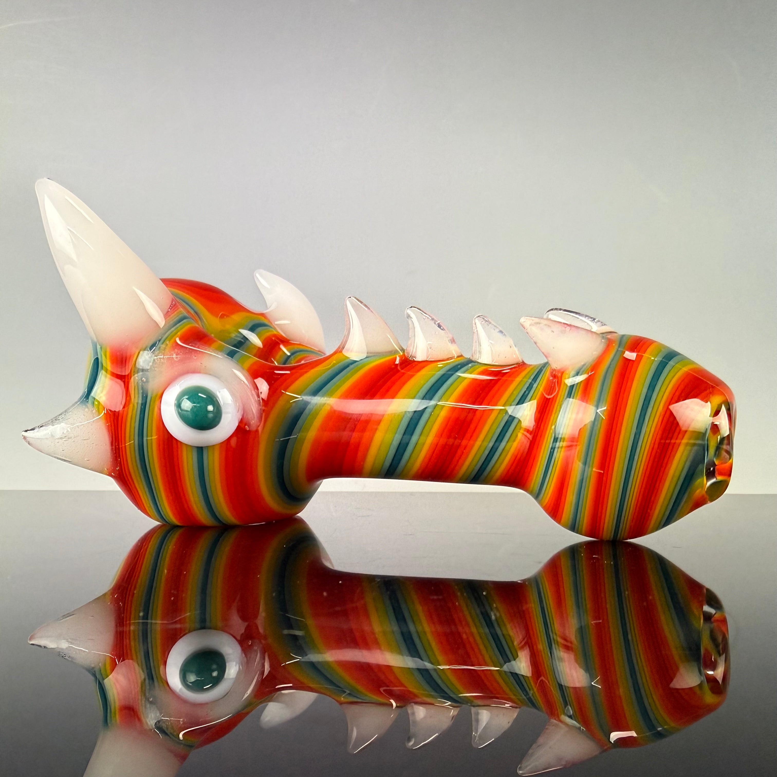 UV Reactive Multicolor Dragon Spoon by Carsten Carlile