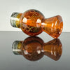 Amber "DNA" Bubble/Spinner Cap by Mothership Glass