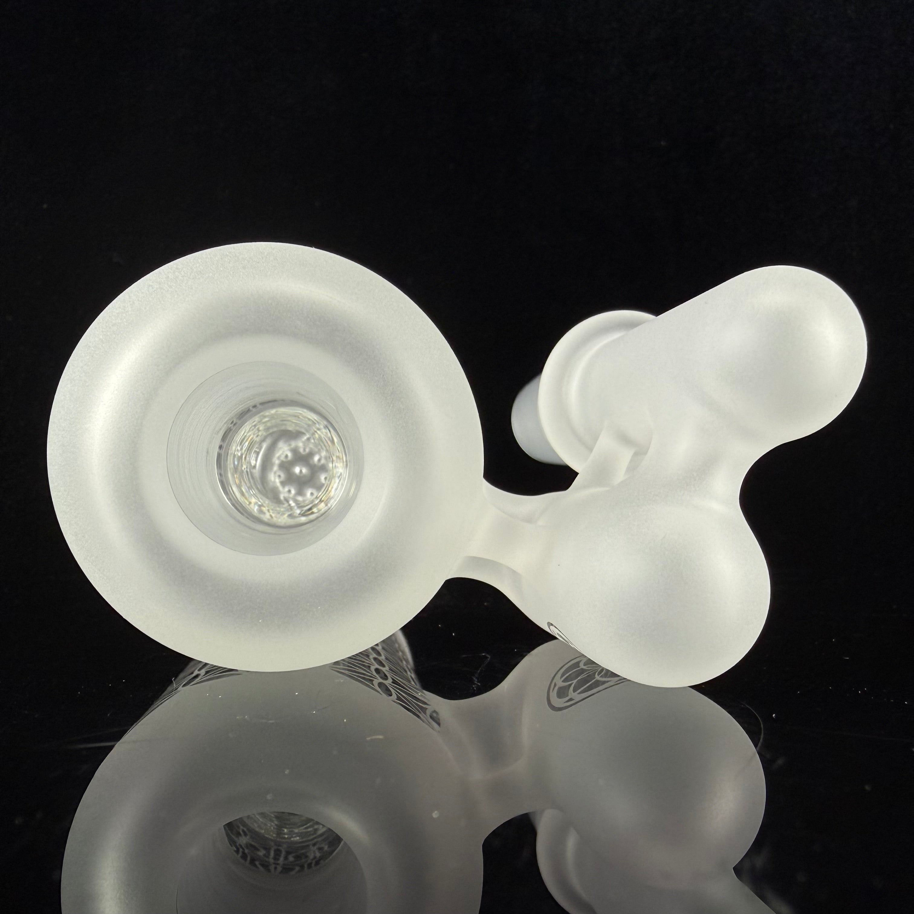 "Sandblasted" Ash Catcher W/ Lace Perc by SOL Glassworks