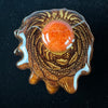 Red Coral Pendant by Third Eye Pinecones