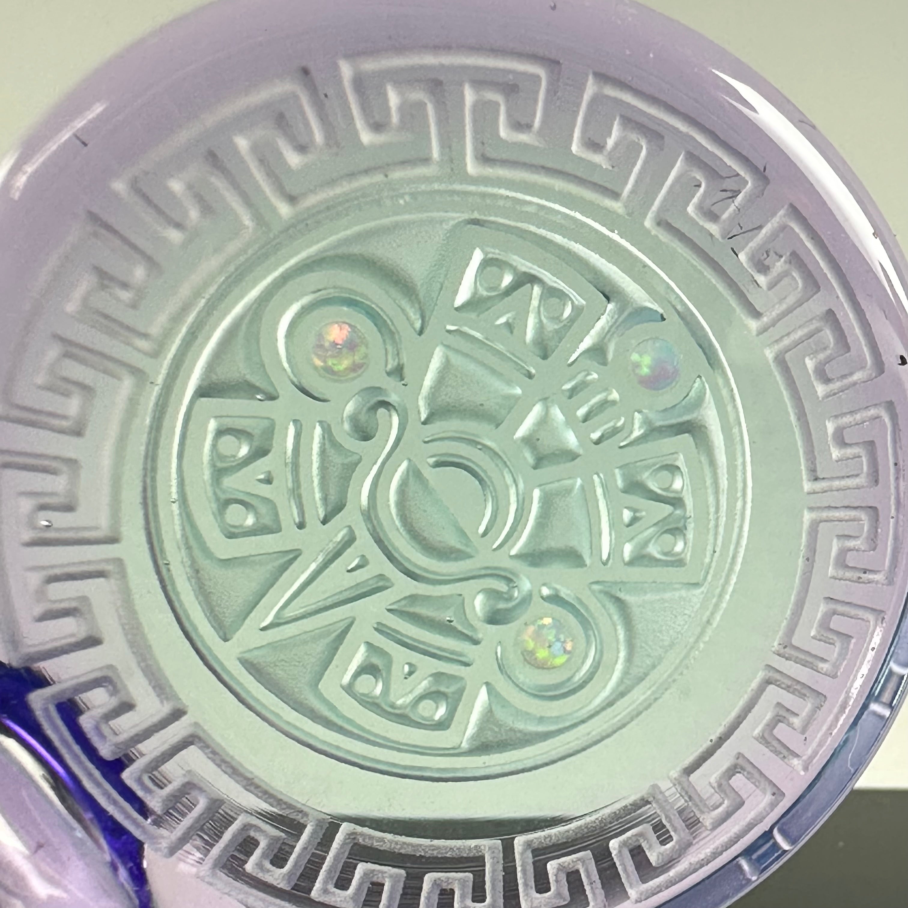 "Nahui Ollin Mayan" Pendant by GlassMaze