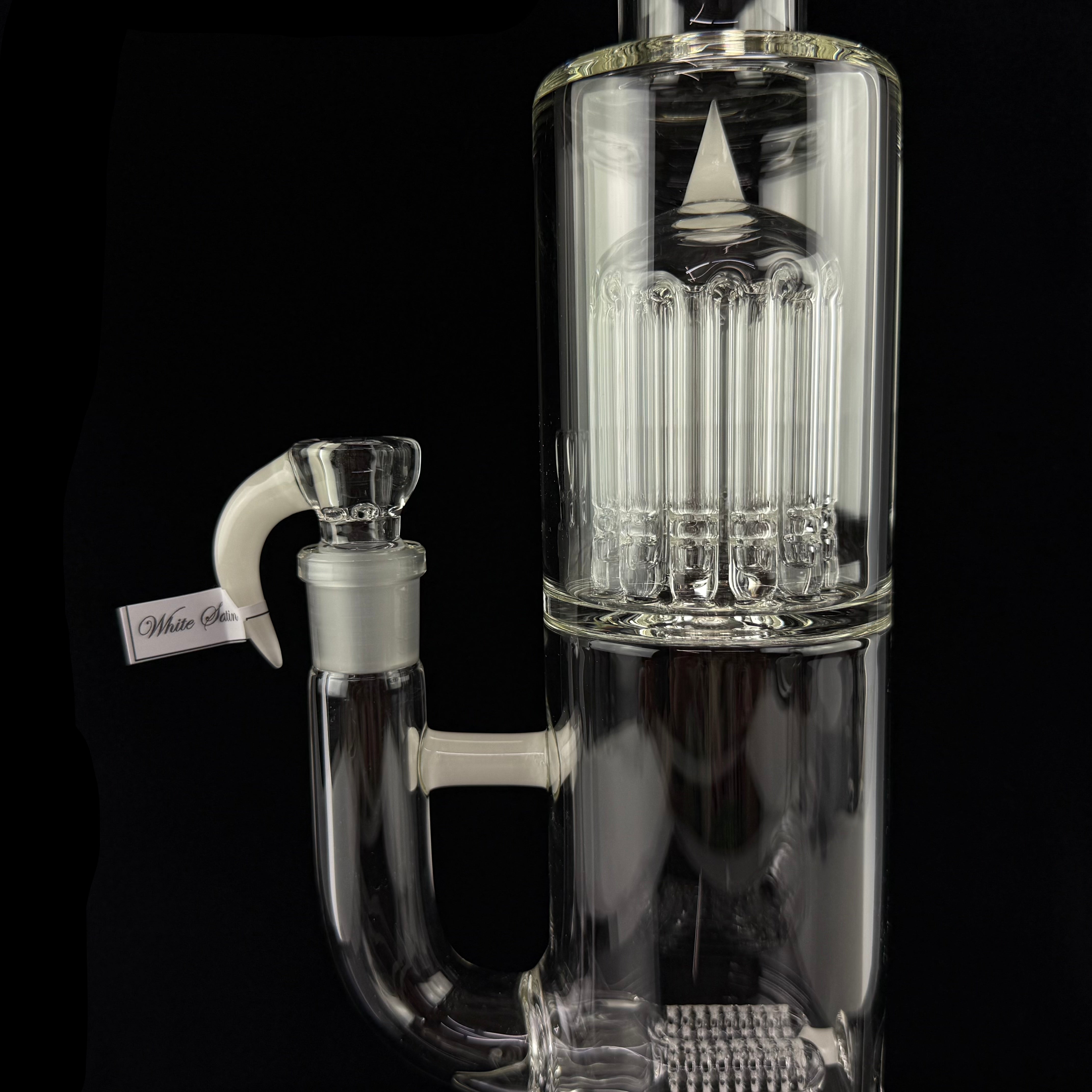MA "White Satin" King 12 G Line 9 Cut UpGrid to 12 Arm Gridded Tree by Sovereignty Glass