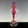 "Exp. Light Yellow over NS Orange Wondertube" Dual Uptake Floating Recycler by N3rd Glass