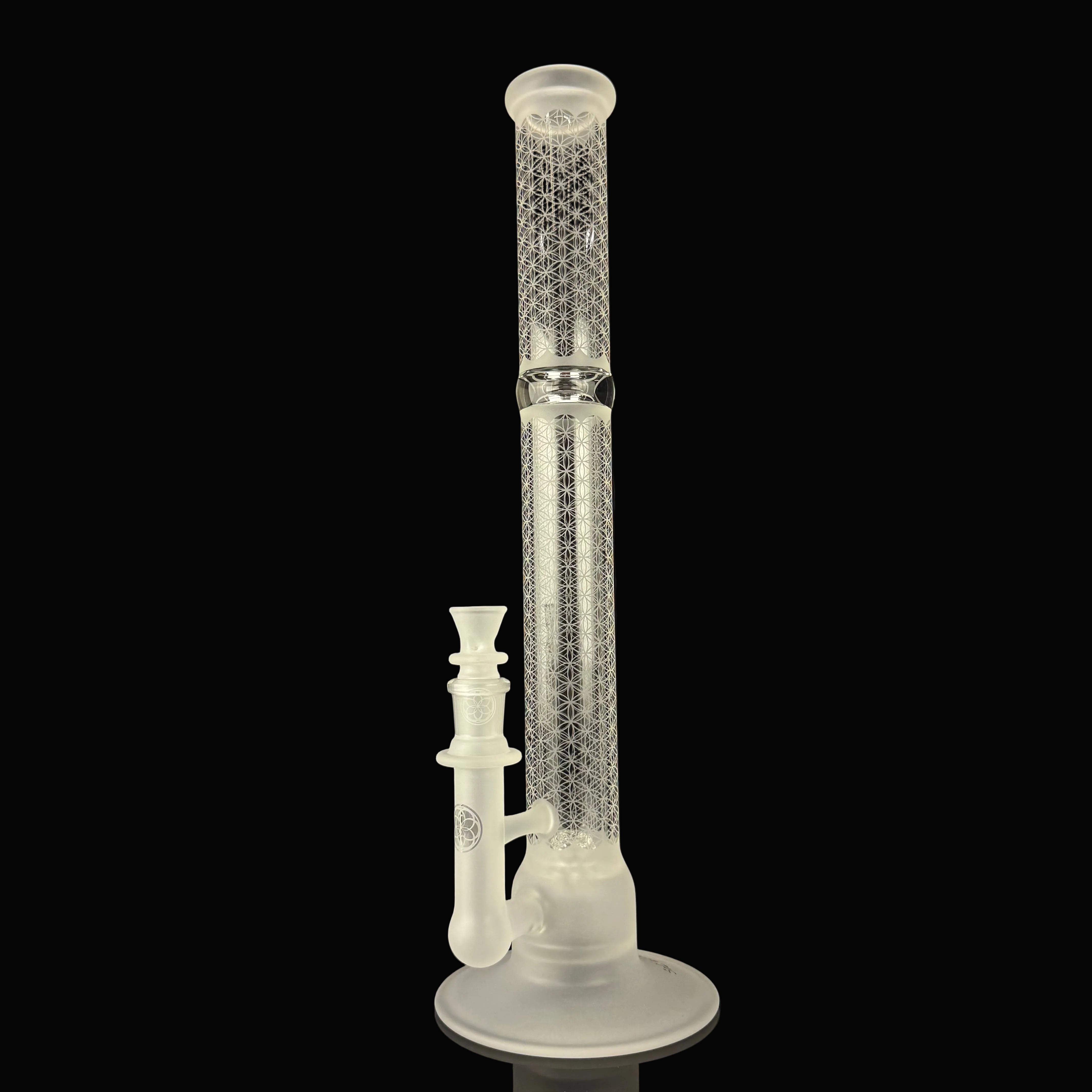 SOL-45 "Sacred G Etched" Lace Sphere by SOL Glassworks