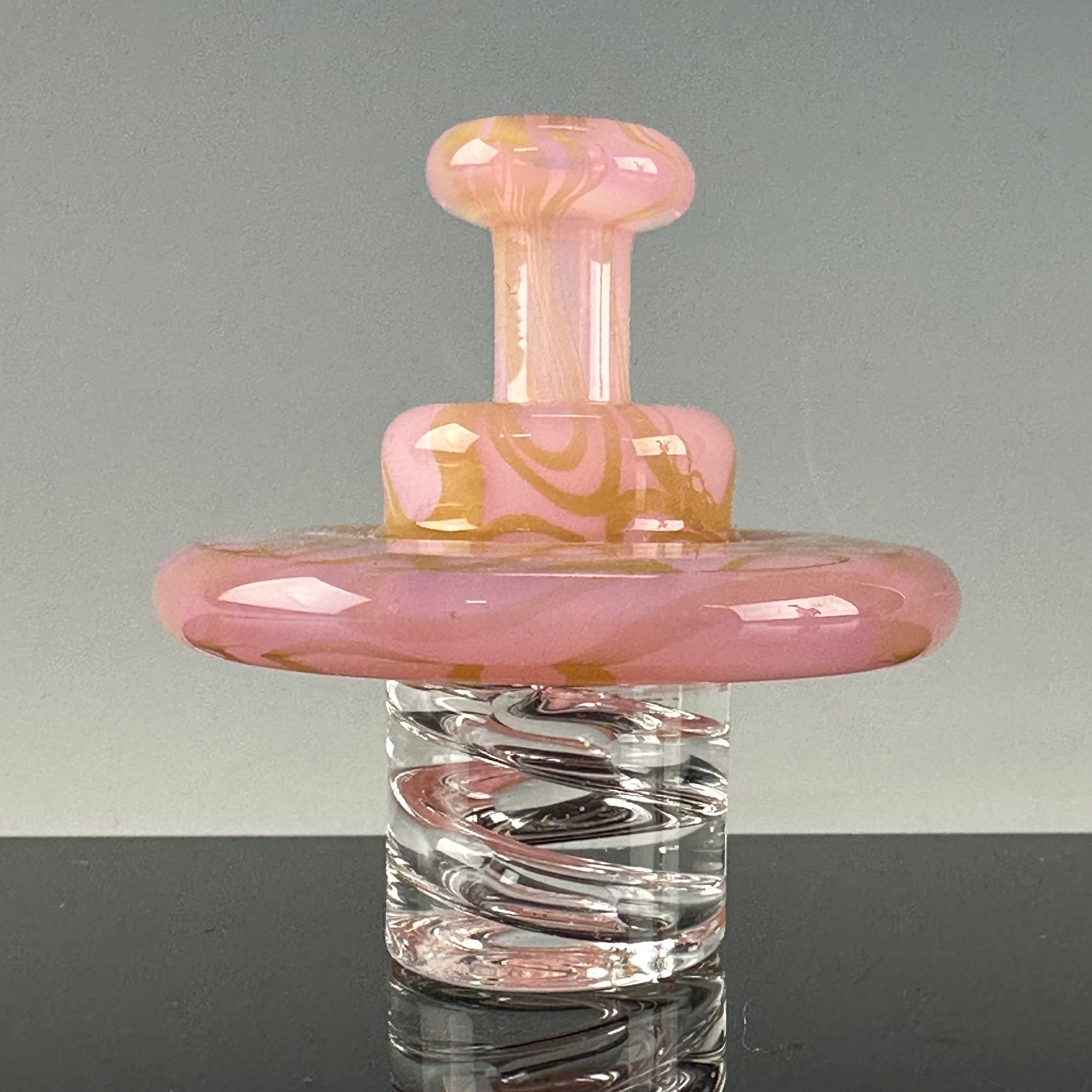 "Gold Fume over Pink Slyme" Autospinner Carb Cap by El3ctroB