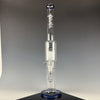 "Blue & Gray Sparkle" 7/13 Waterpipe by Toro Glass