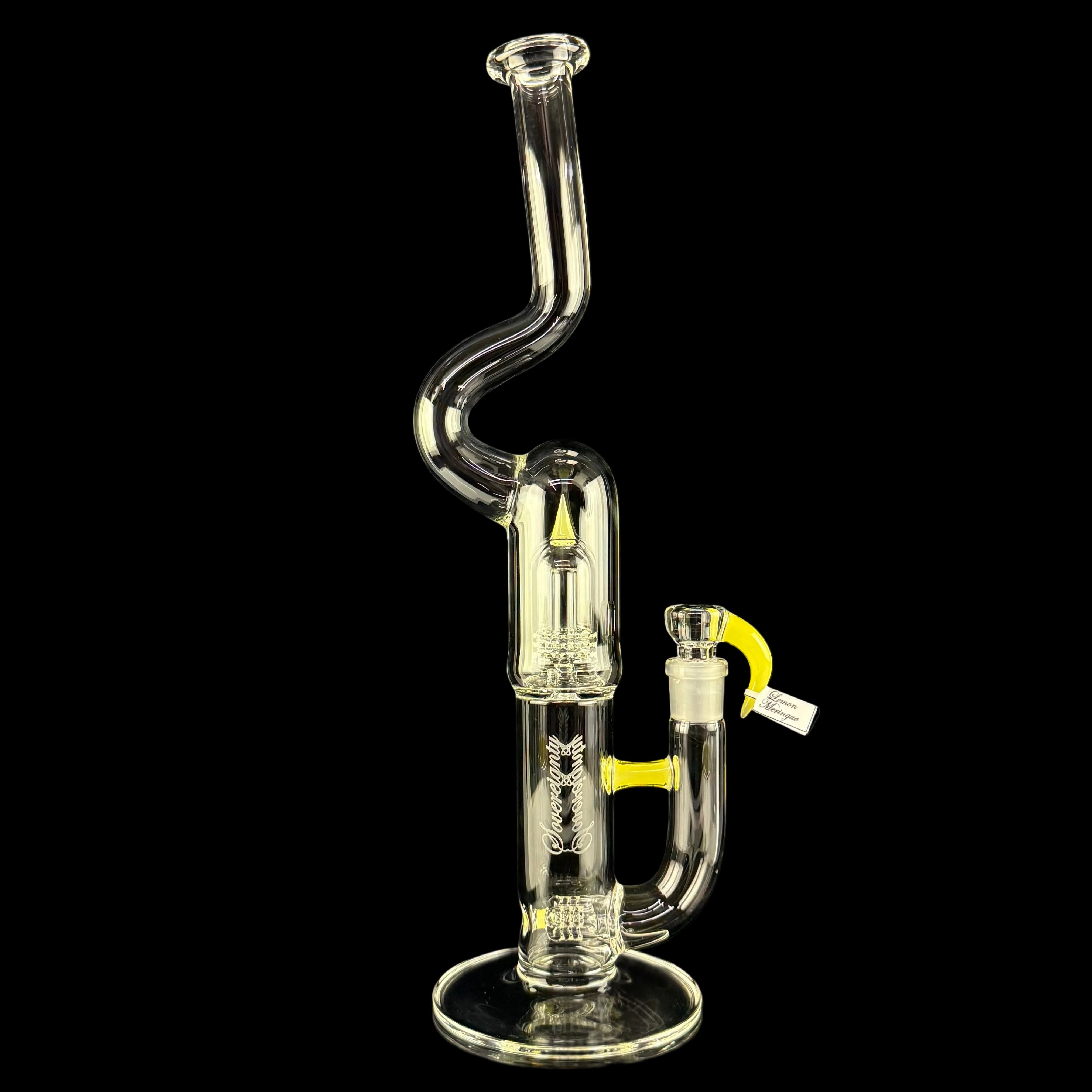 MA "Lemon Meringue" Mini Grid Dome NN 3 Line 9.5mm 3 Cut by Sovereignty Glass