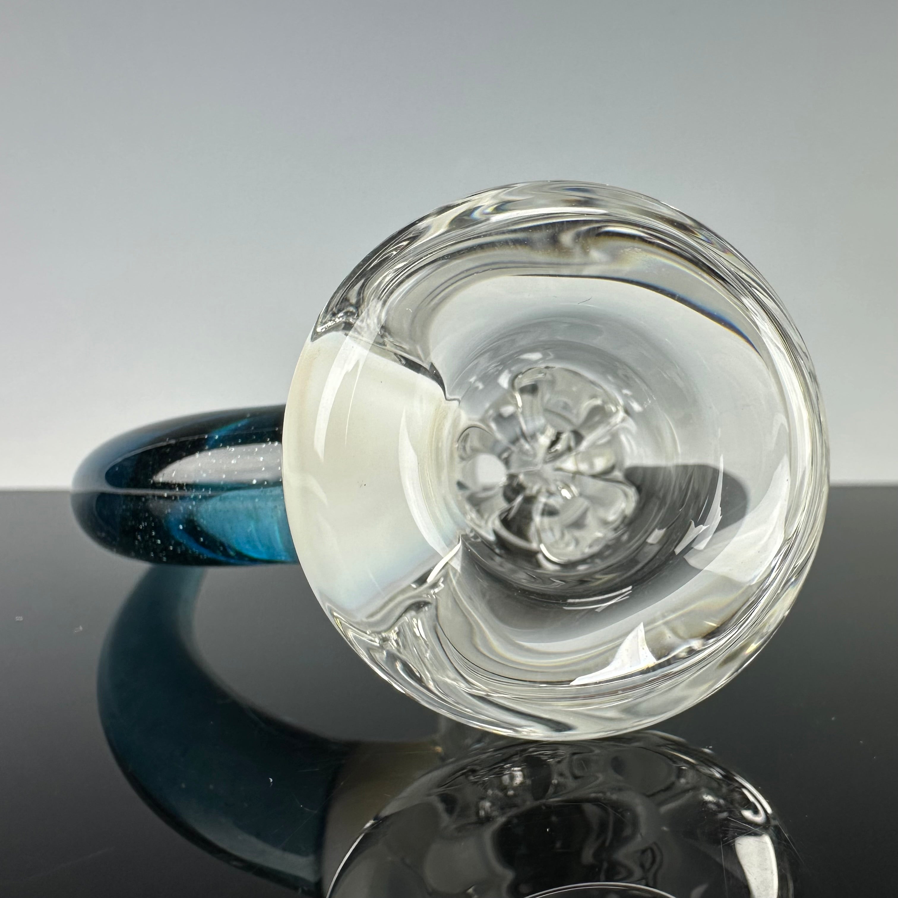 "Blue Stardust, White" Silver Fume Double Stemline 45 X 5mm by Apix Designs