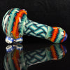 9 Section Heady Basket Weave Spoon #1 by KJH Glass