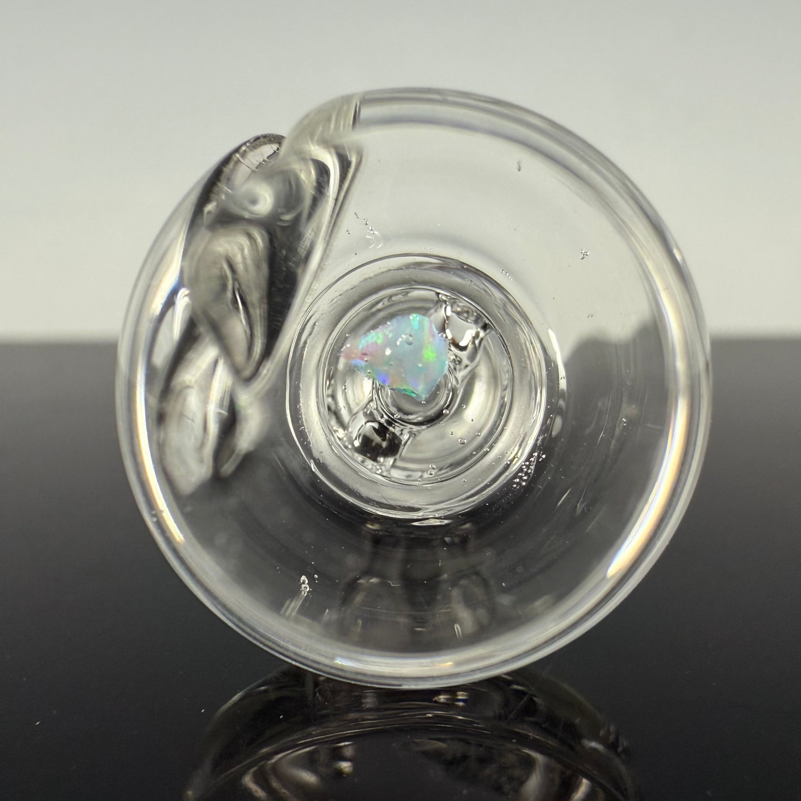 Clear-Encased Opal "Skeleton Key" Cap by One Trick Pony