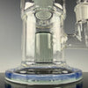 "Blue & Green" (Colored Foot & Mouthpiece) Double Froth by Toro Glass