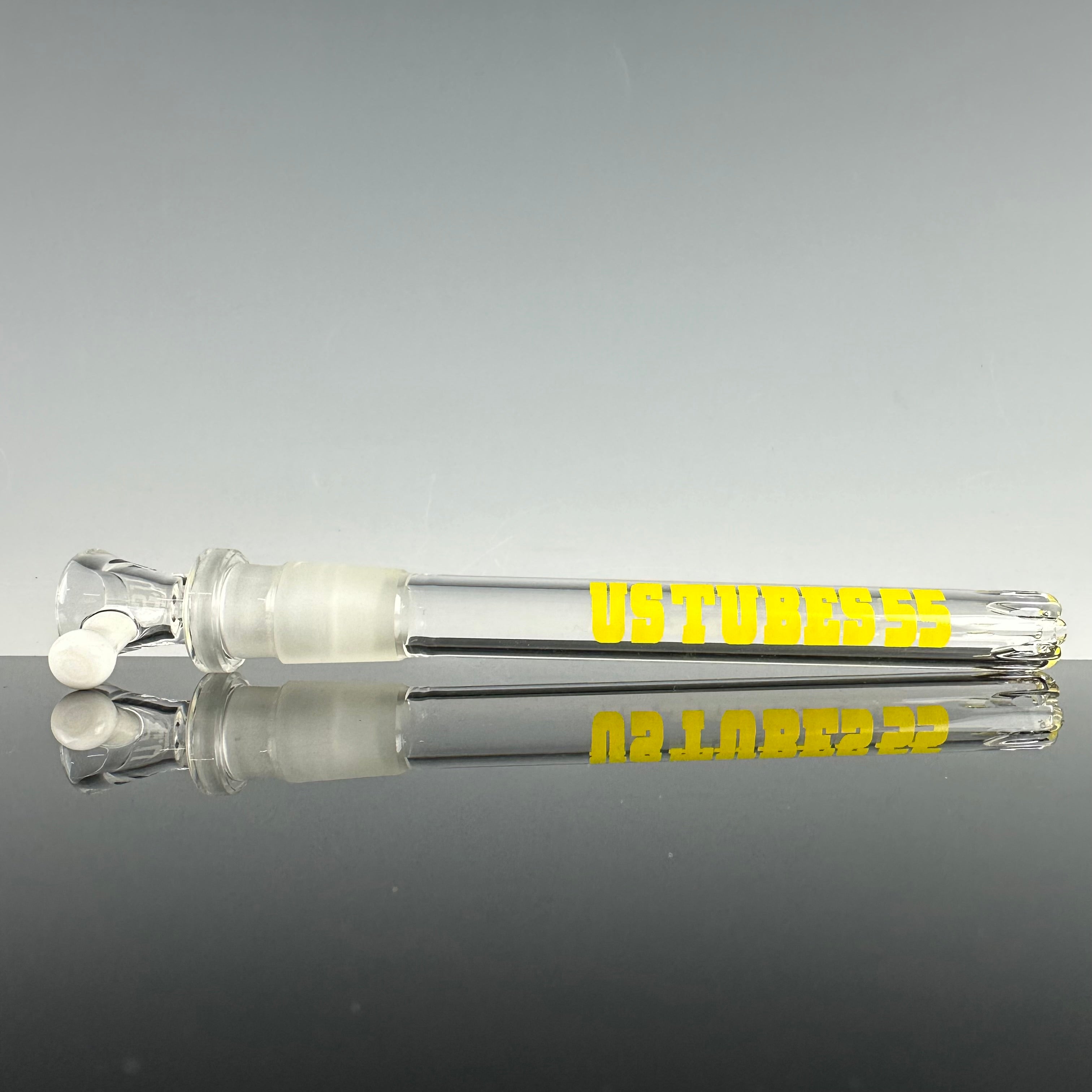 "Yellow" Accented Circ to Hybrid Base Waterpipe by US Tubes