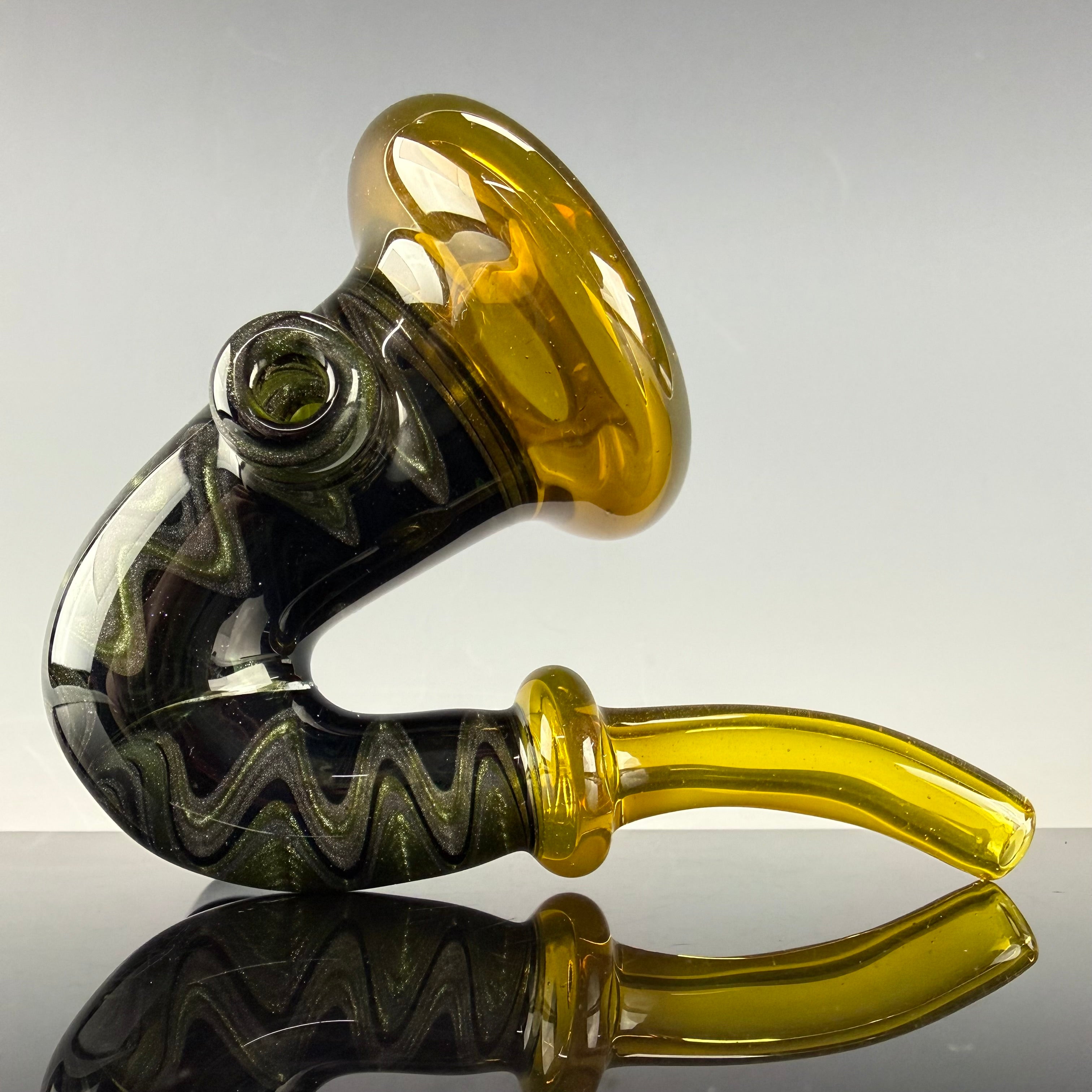 UV Reactive Wig Wag Sherlock by Slob Glass