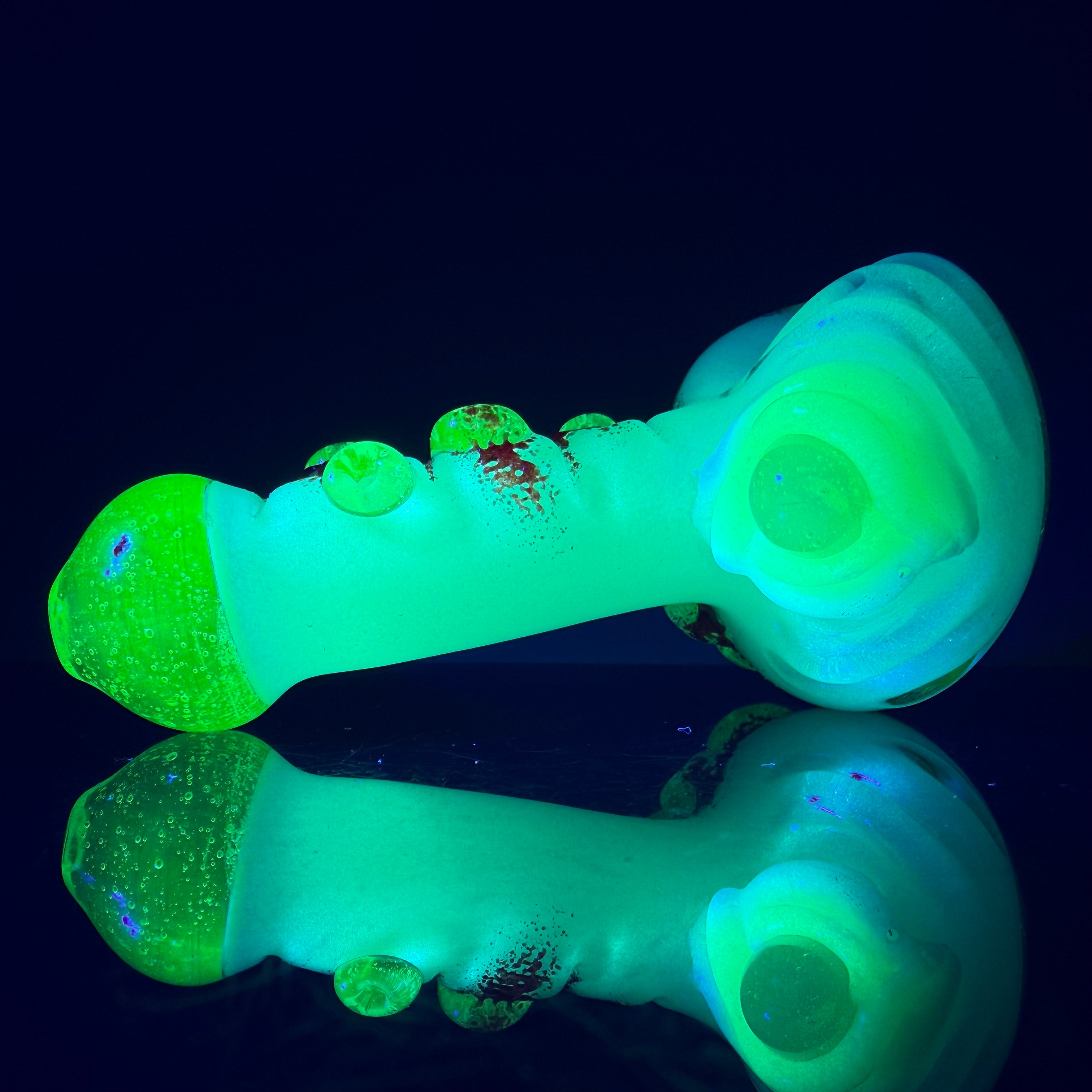 UV Reactive/Glow in the Dark Heady Sectional Spoon by Outland Glass