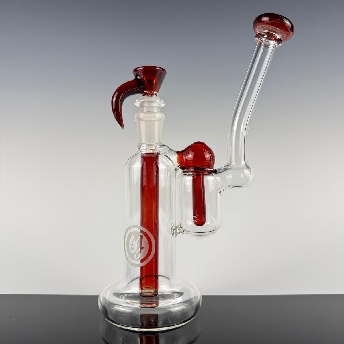 "Ruby Slippers" Double Bubbler by OJ Flame
