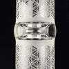 SOL-45 "Sacred G Etched" Lace Sphere by SOL Glassworks