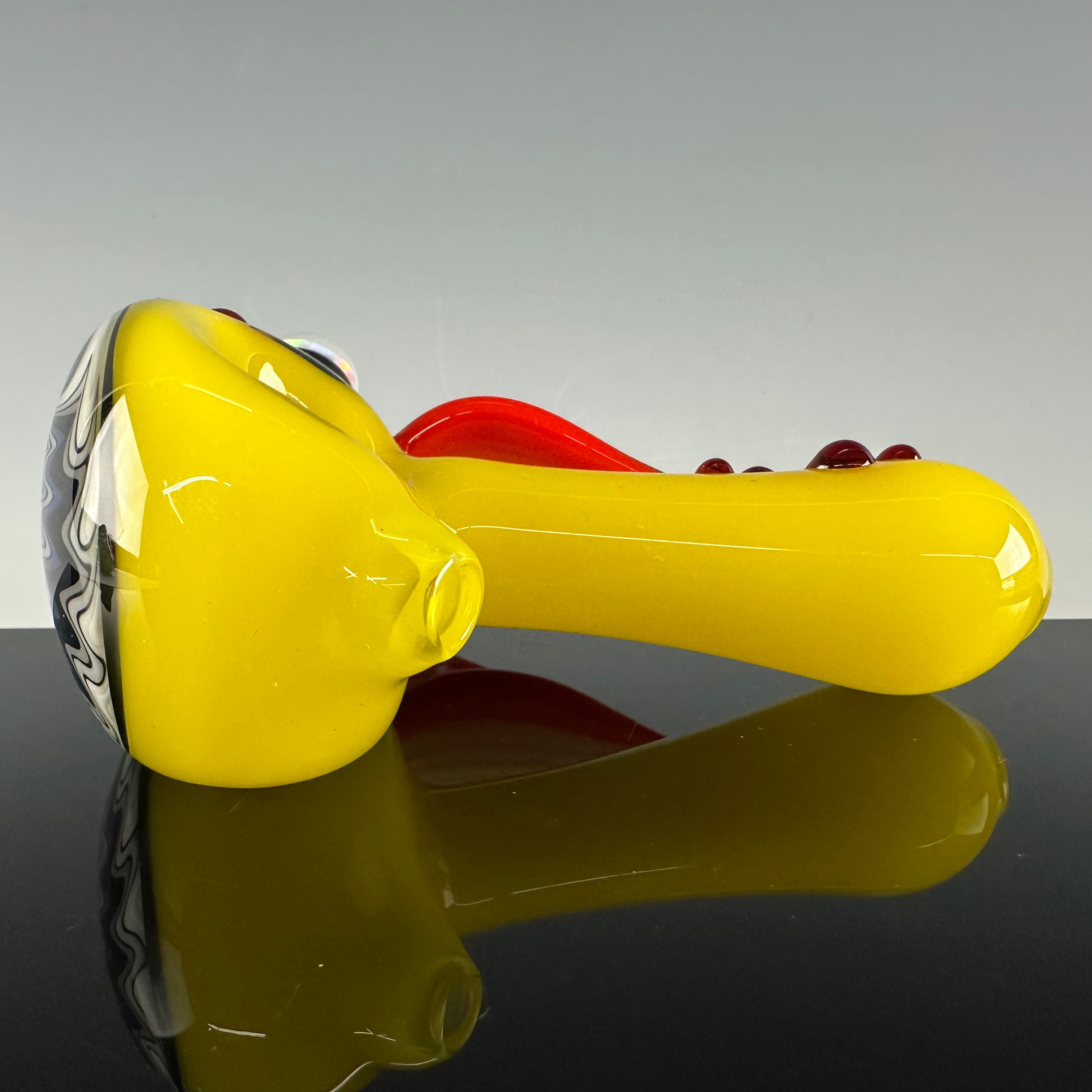 "Canary Rainbow" Reversal Spoon by Blossom Glass