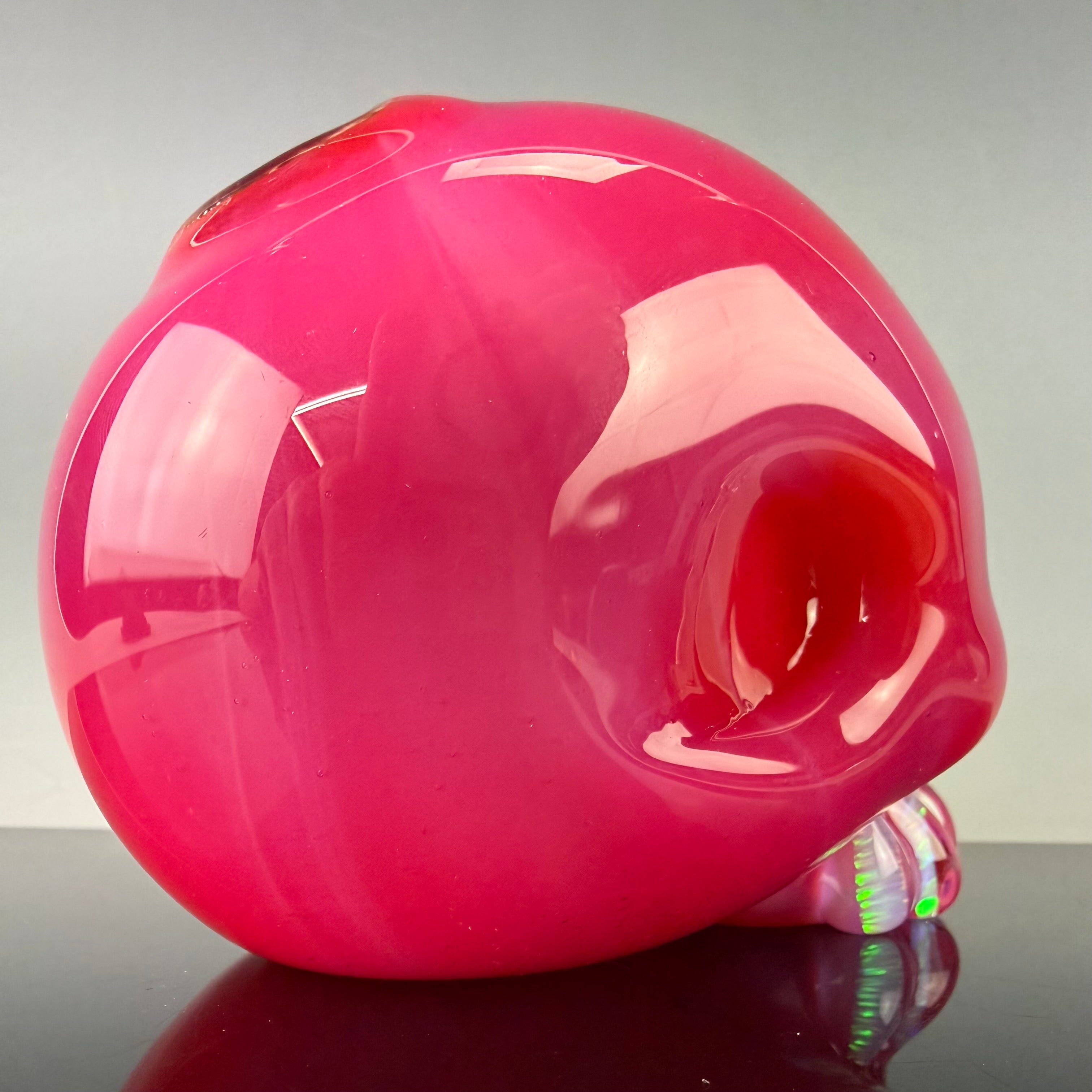 "Pink Slyme over Poppy" Skull Shredder by Carsten Carlile
