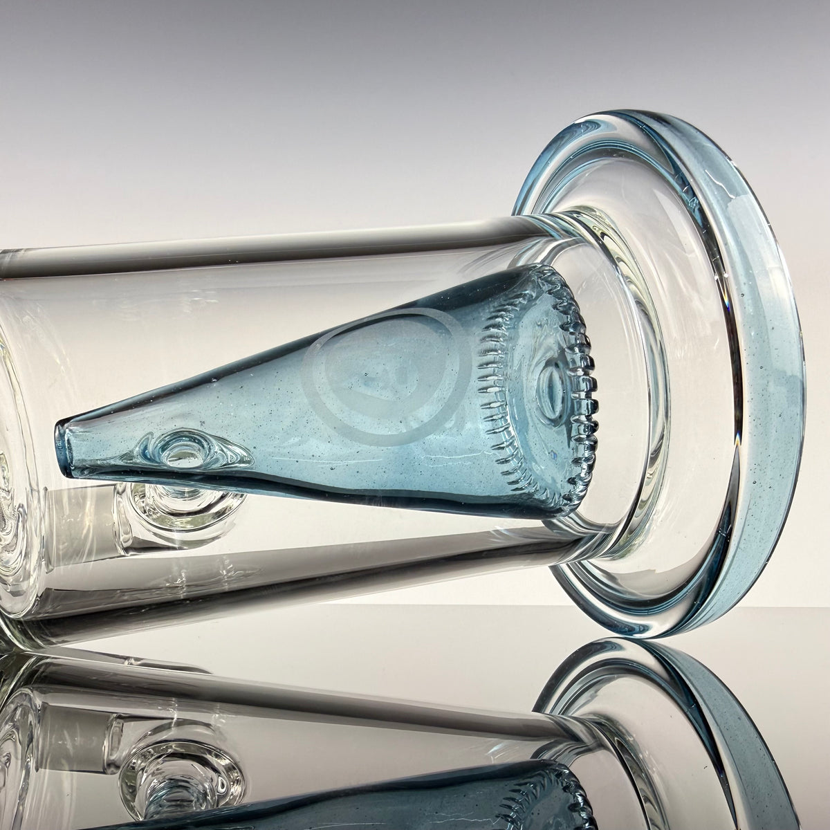 "Blue Stardust" Collins Bubbler by OJ Flame