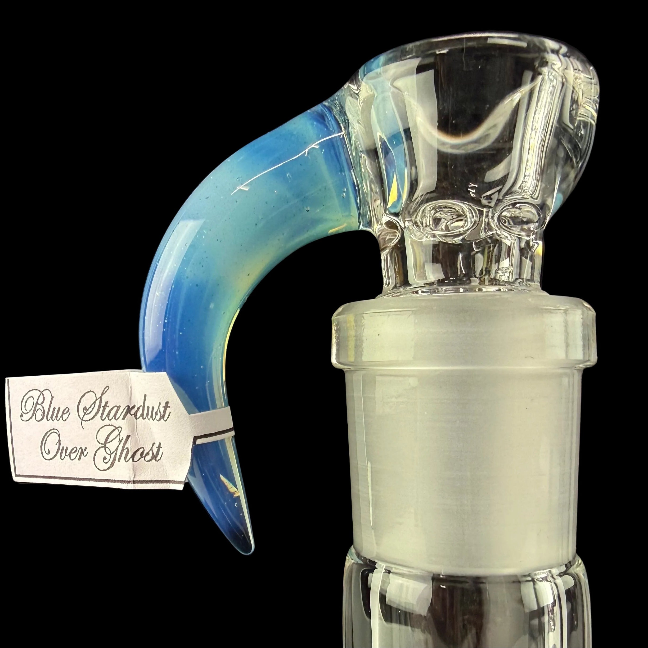 PA "Blue Stardust over Ghost" Mini Grid Dome SN 16mm 6 Cut DownGrid by Sovereignty Glass